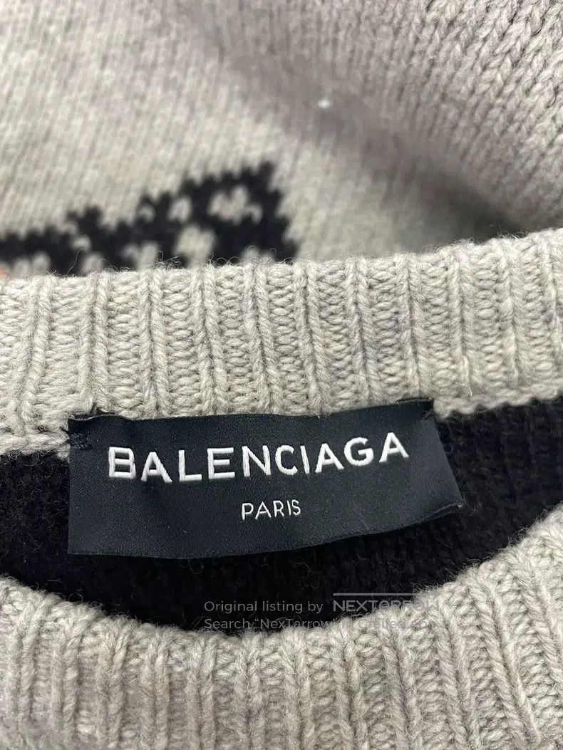 Balenciaga Balenciaga Gray sweater with large lettered logo, size M Size US M / EU 48-50 / 2 - 4 Thumbnail