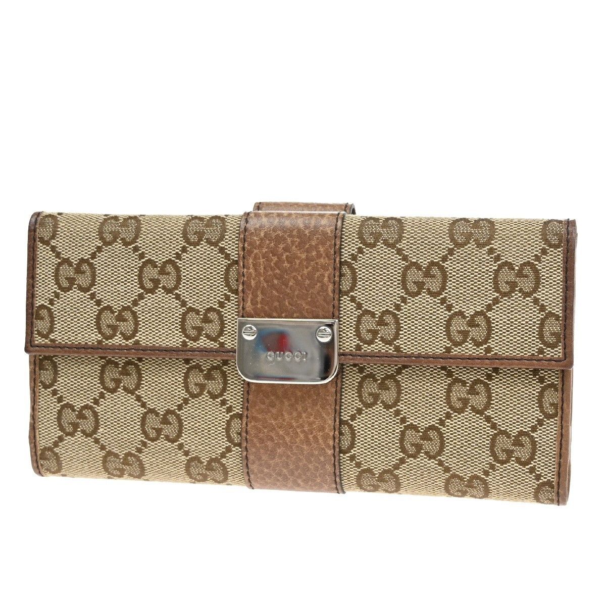 Gucci Gucci Vintage Web Continental Wallet GG Canvas Size ONE SIZE - 1 Thumbnail