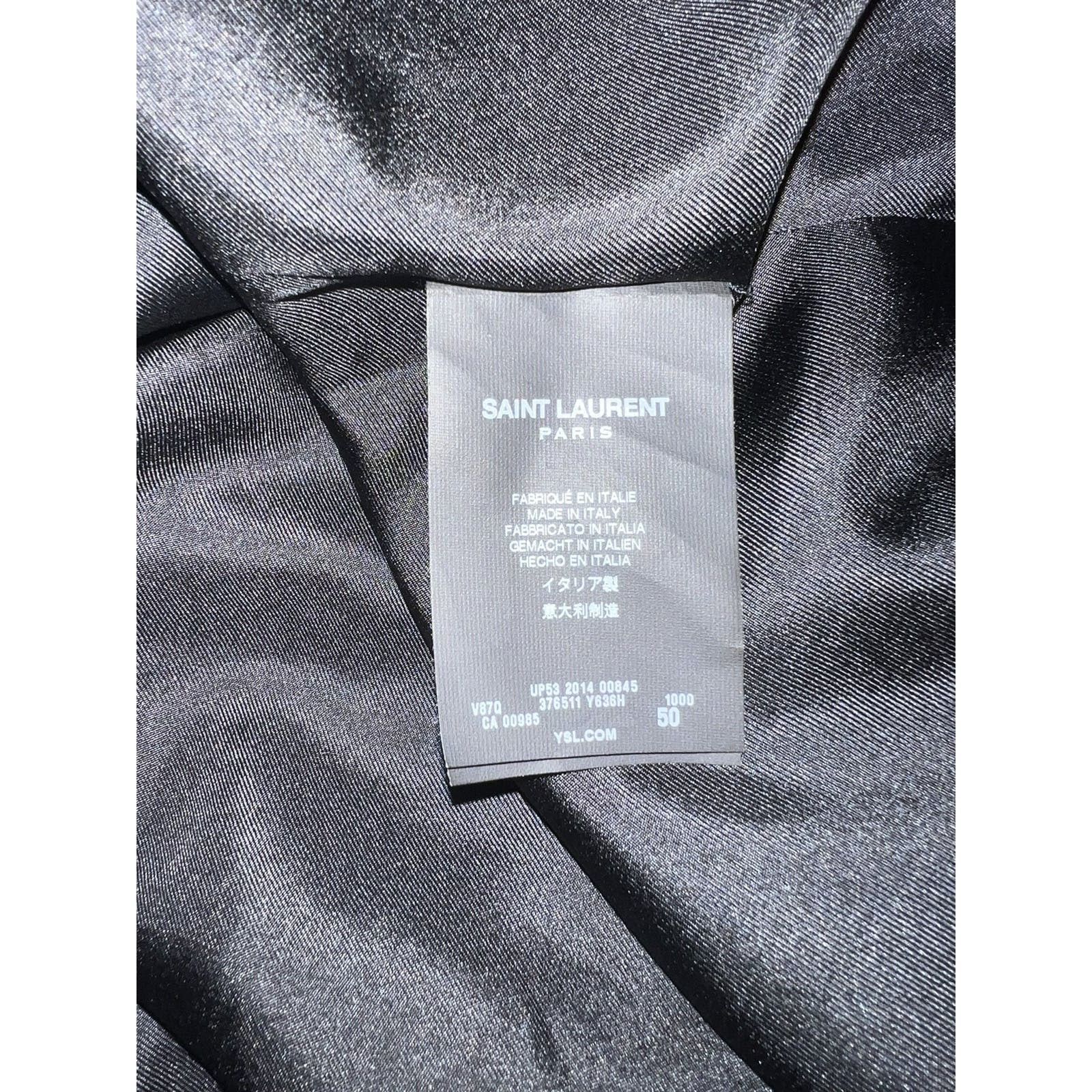 Saint Laurent Paris Saint Laurent Black Leopard Bomber Size US M / EU 48-50 / 2 - 8 Thumbnail