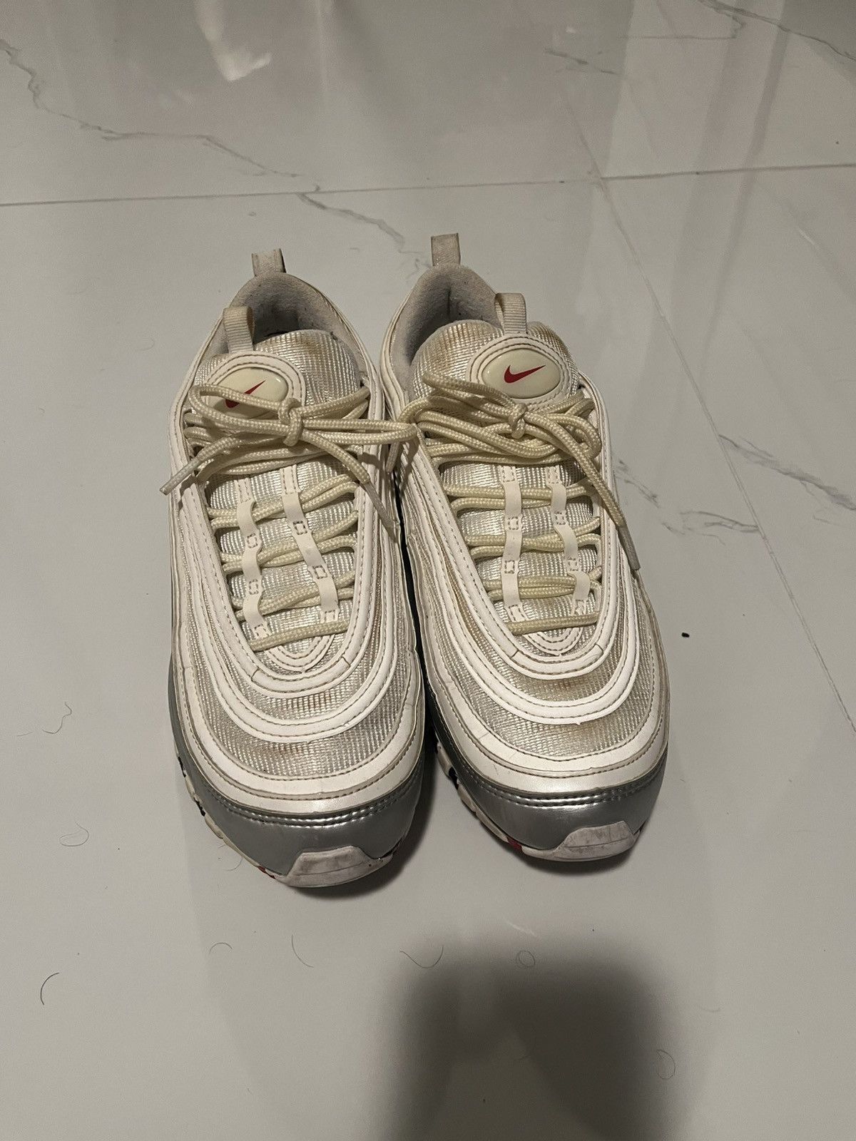 Nike Air max 97 Sliver white Size US 9 / EU 42 - 1 Thumbnail