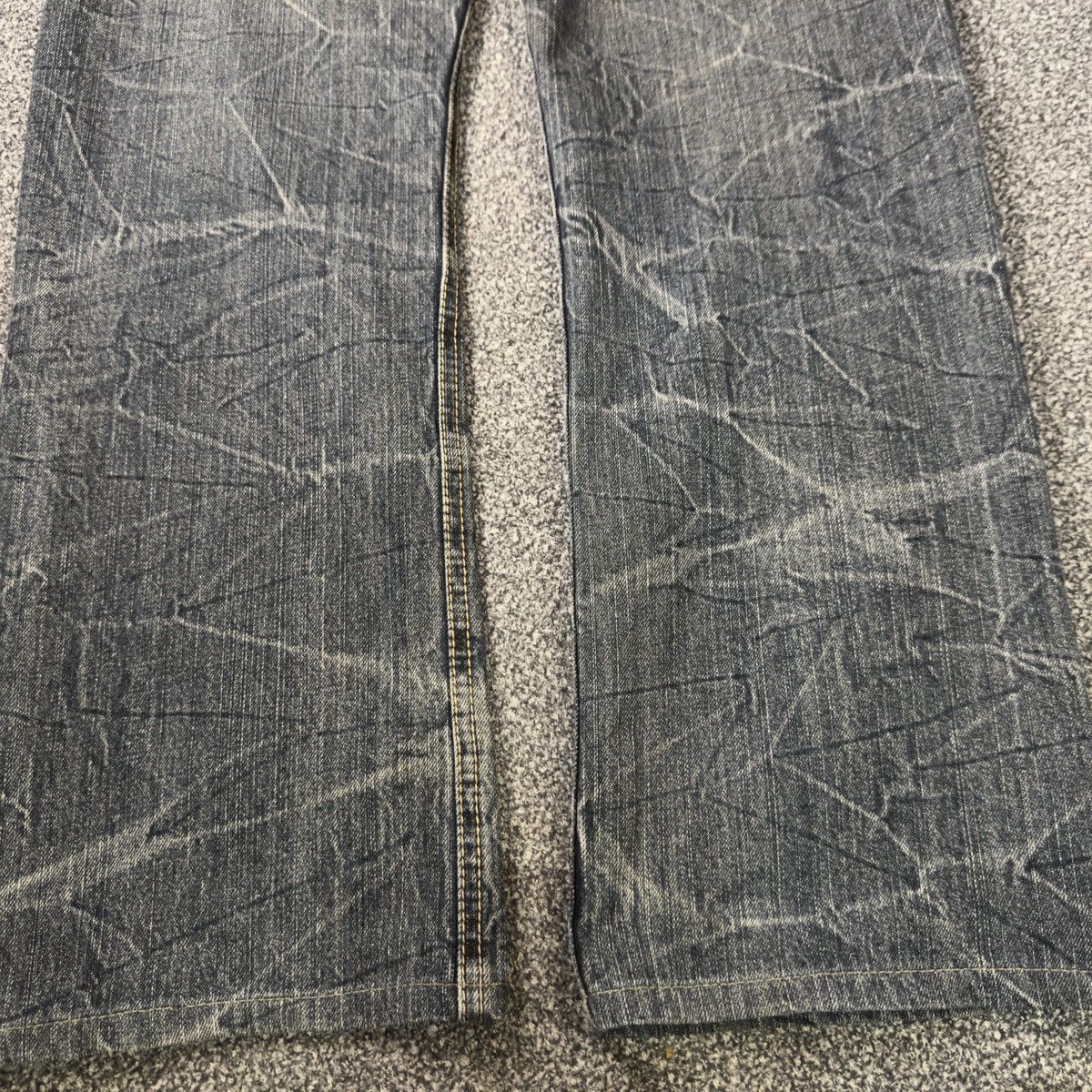 Hysteric Glamour 🔥🇯🇵 Baggy Japanese Seditionaries Claw Mark Distressed Jeans Size US 36 / EU 52 - 12 Thumbnail