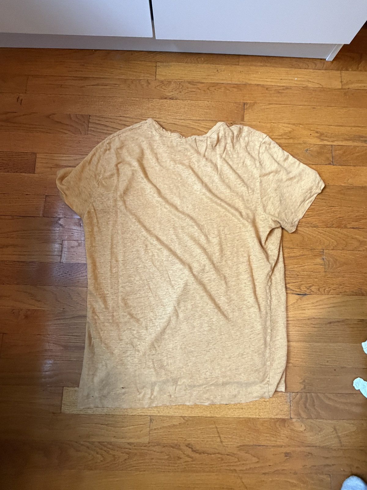Theory Theory 100% Linen T shirt - Yellow - XL Size US XL / EU 56 / 4 - 3 Thumbnail