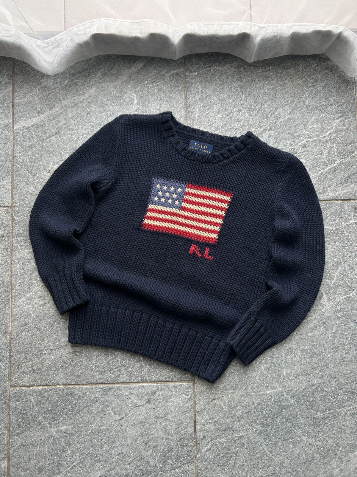 Polo Ralph Lauren Vintage sweater PRL polo ralph lauren knit flag Size US XXS / EU 40 - 3 Thumbnail