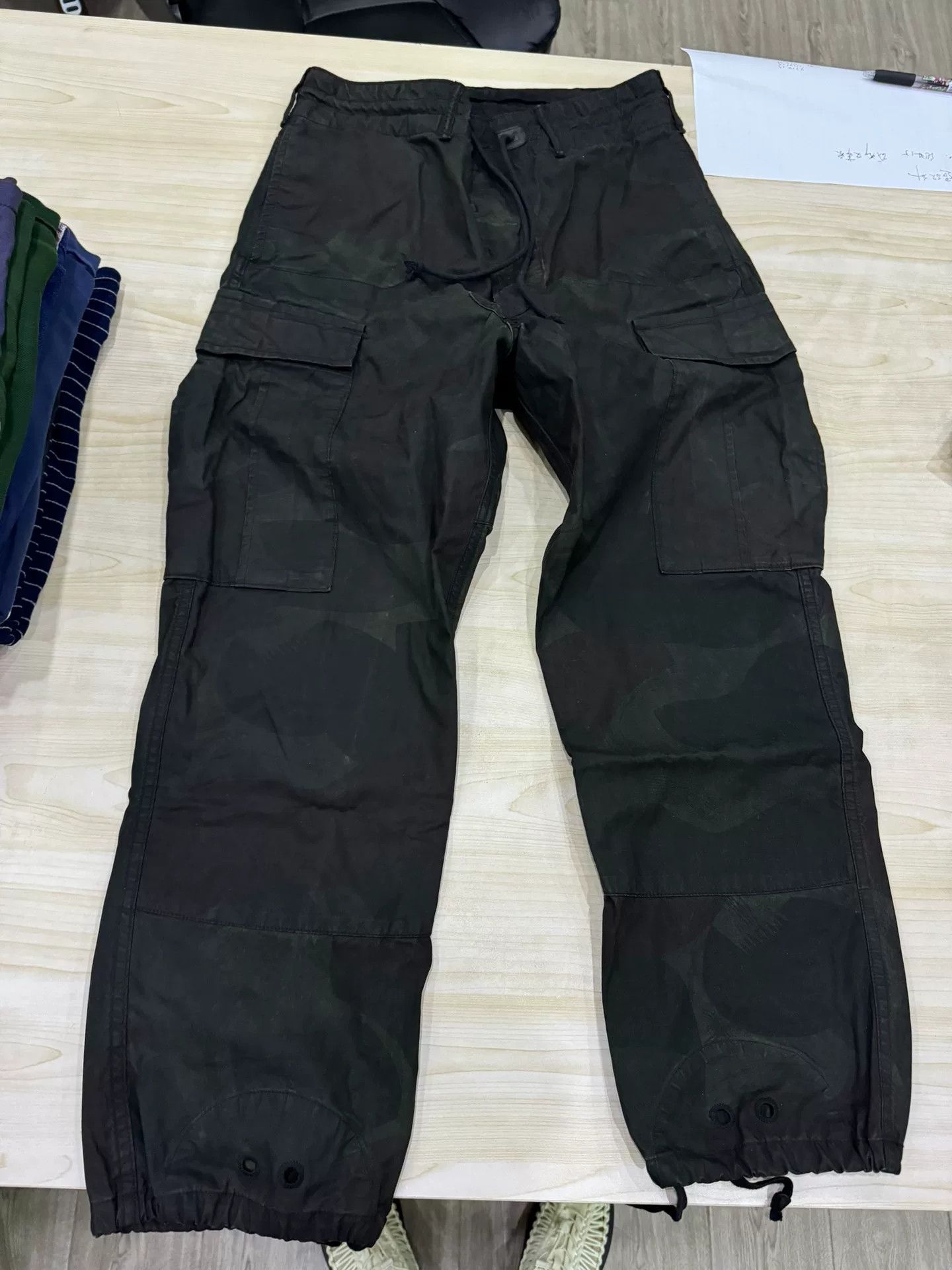 RRL Ralph Lauren RRL Camo Cargo Pants Black Color Size US 29 - 1 Thumbnail