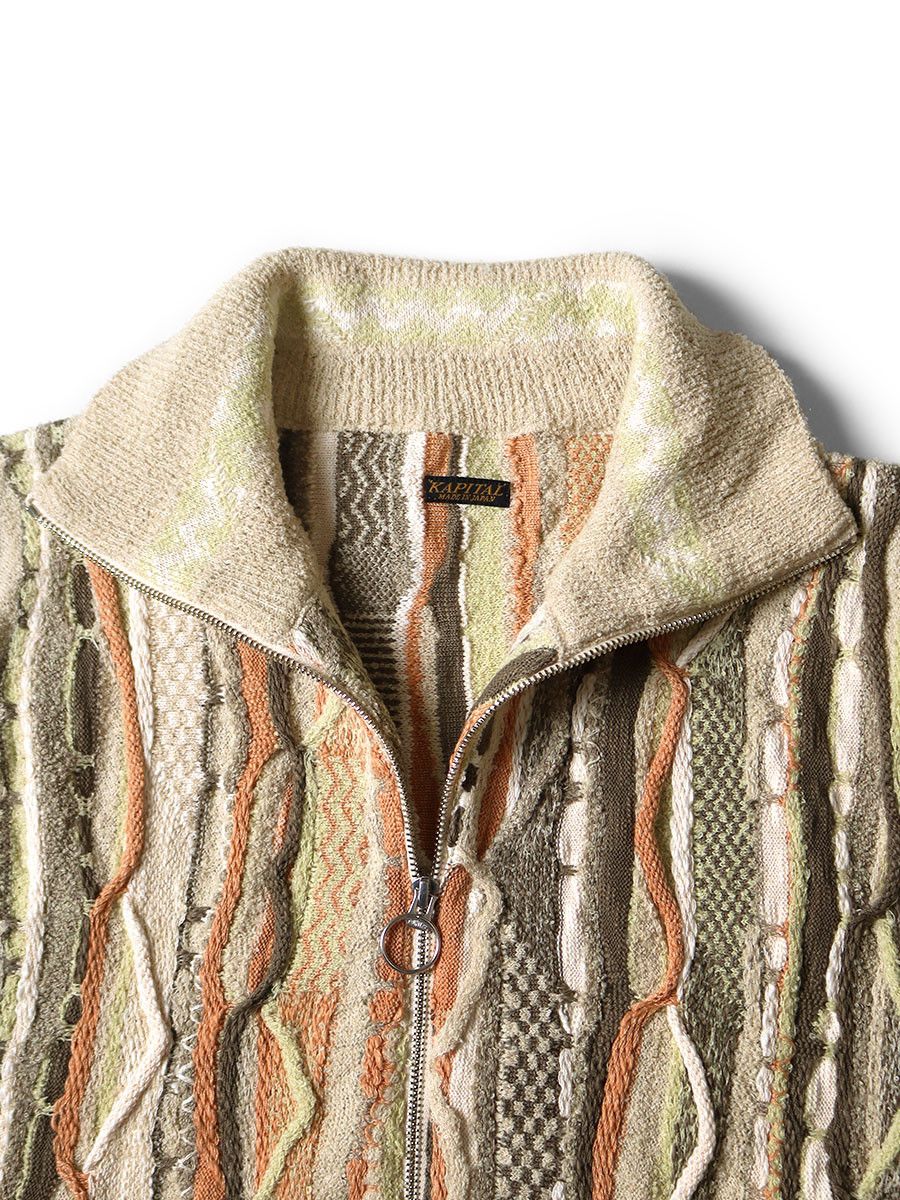 Kapital kapital 7G Knit GAUDY half ZIP vest Size US L / EU 52-54 / 3 - 3 Thumbnail