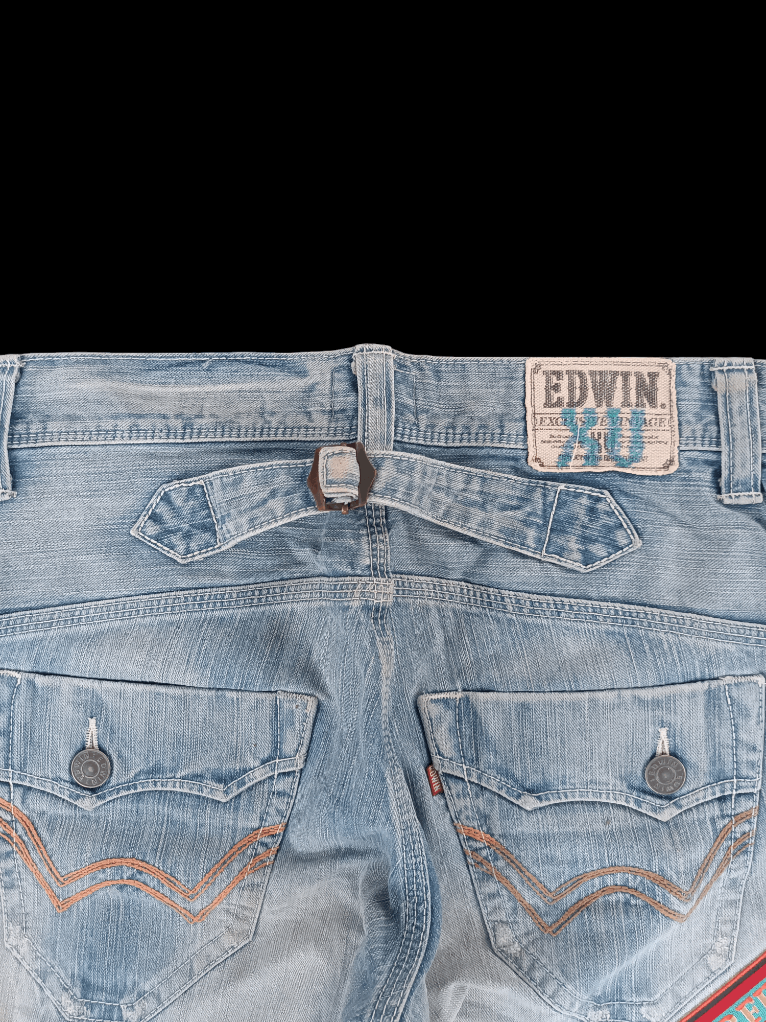 Edwin FLARE EDWIN XVS WHISKERS FADED & RUSTY BUCKLE BACK DENIM Size US 31 - 22 Thumbnail