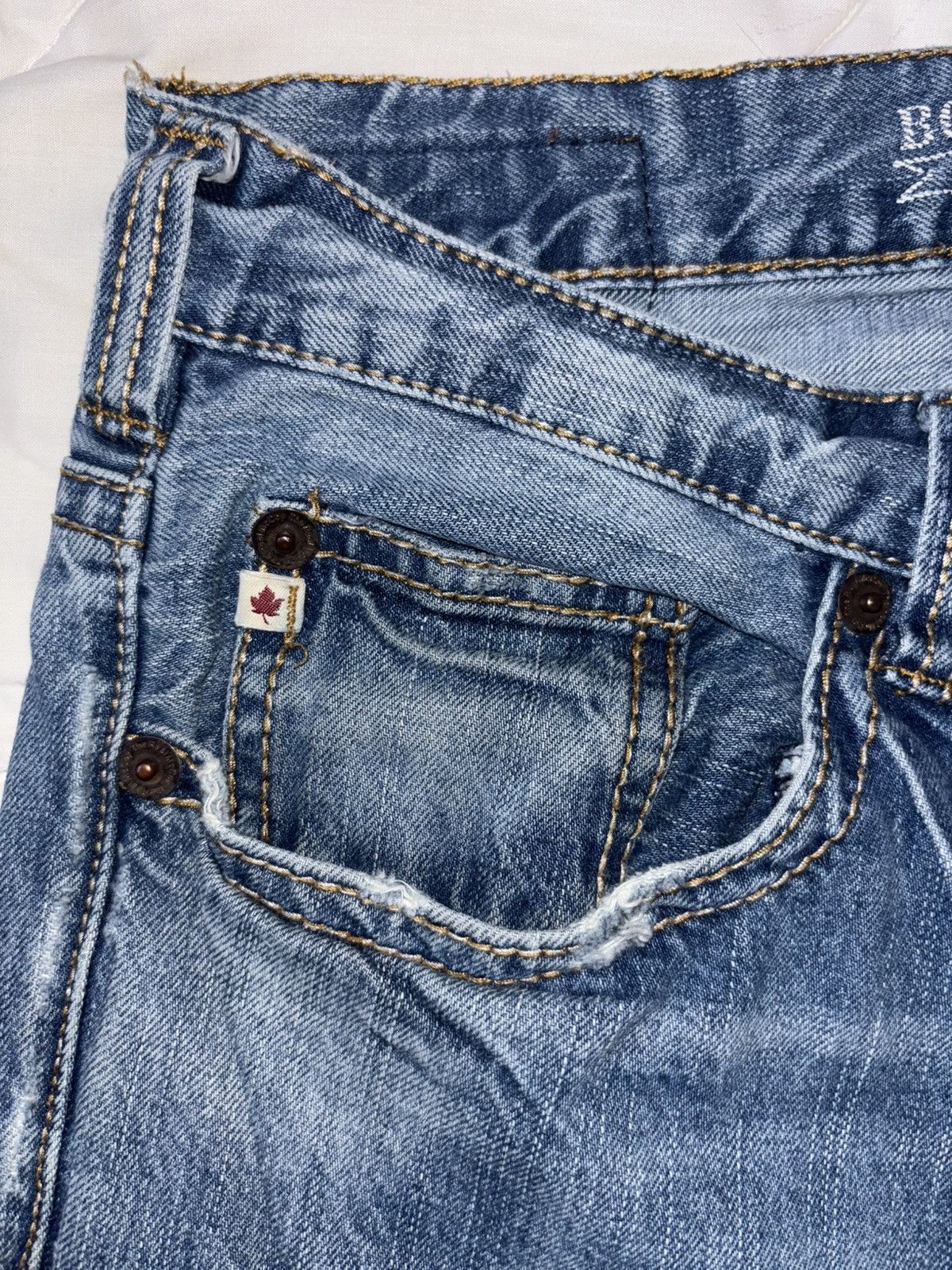 Vintage Bootlegger Brand Ripped Jeans Size US 32 / EU 48 - 4 Thumbnail