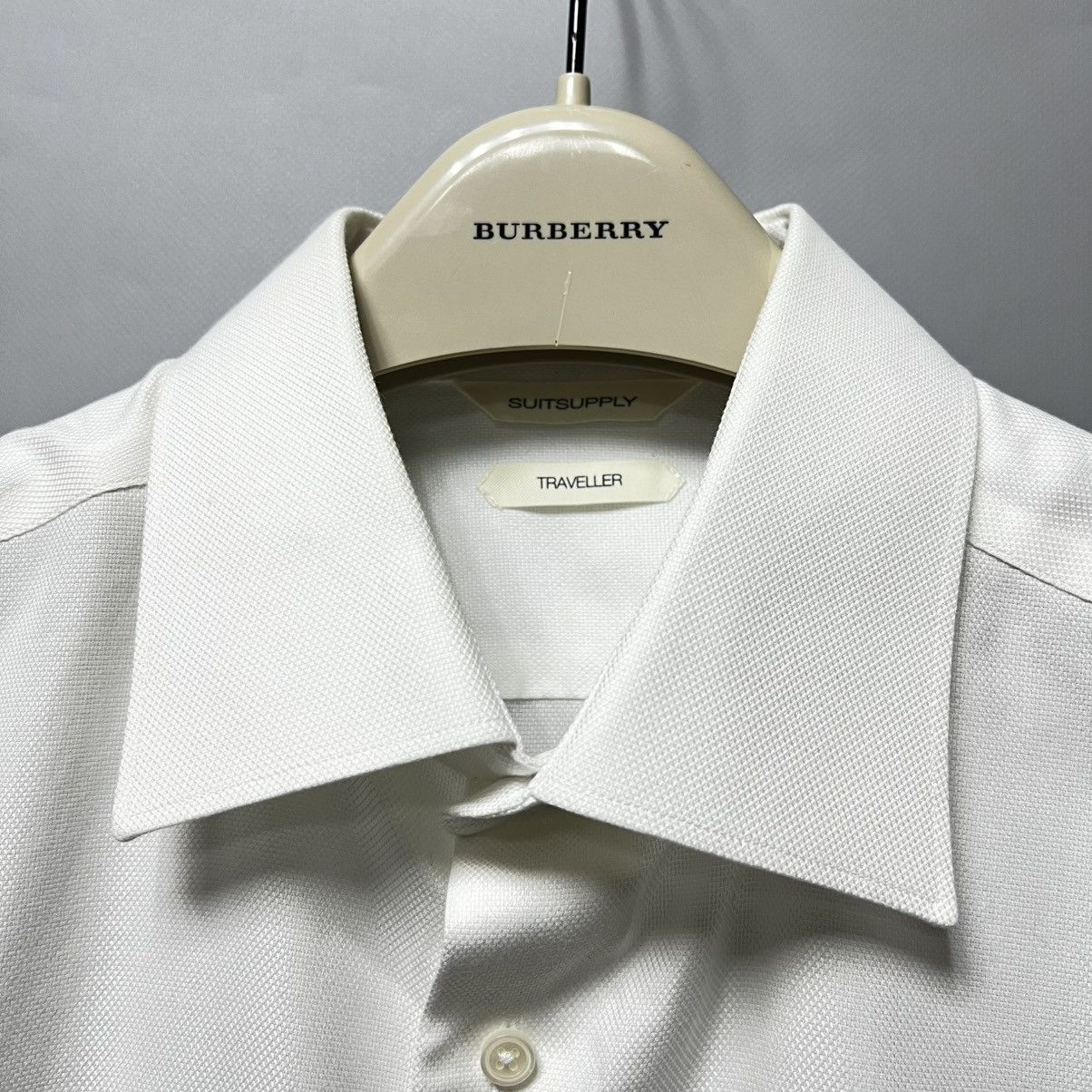 Suitsupply Suitsupply Traveller Shirt White Men’s Slim Fit Size US L / EU 52-54 / 3 - 3 Thumbnail