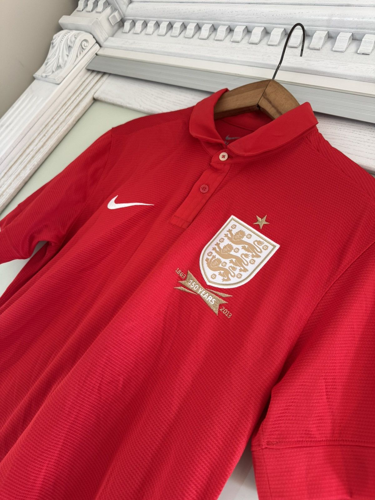 Nike England 2013-2014 Away Soccer Jersey Football Kit Shirt Size US M / EU 48-50 / 2 - 6 Thumbnail