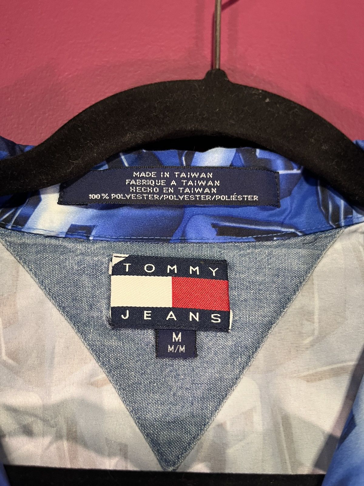 Tommy Jeans Tommy jeans blue cube button up Size US M / EU 48-50 / 2 - 2 Thumbnail