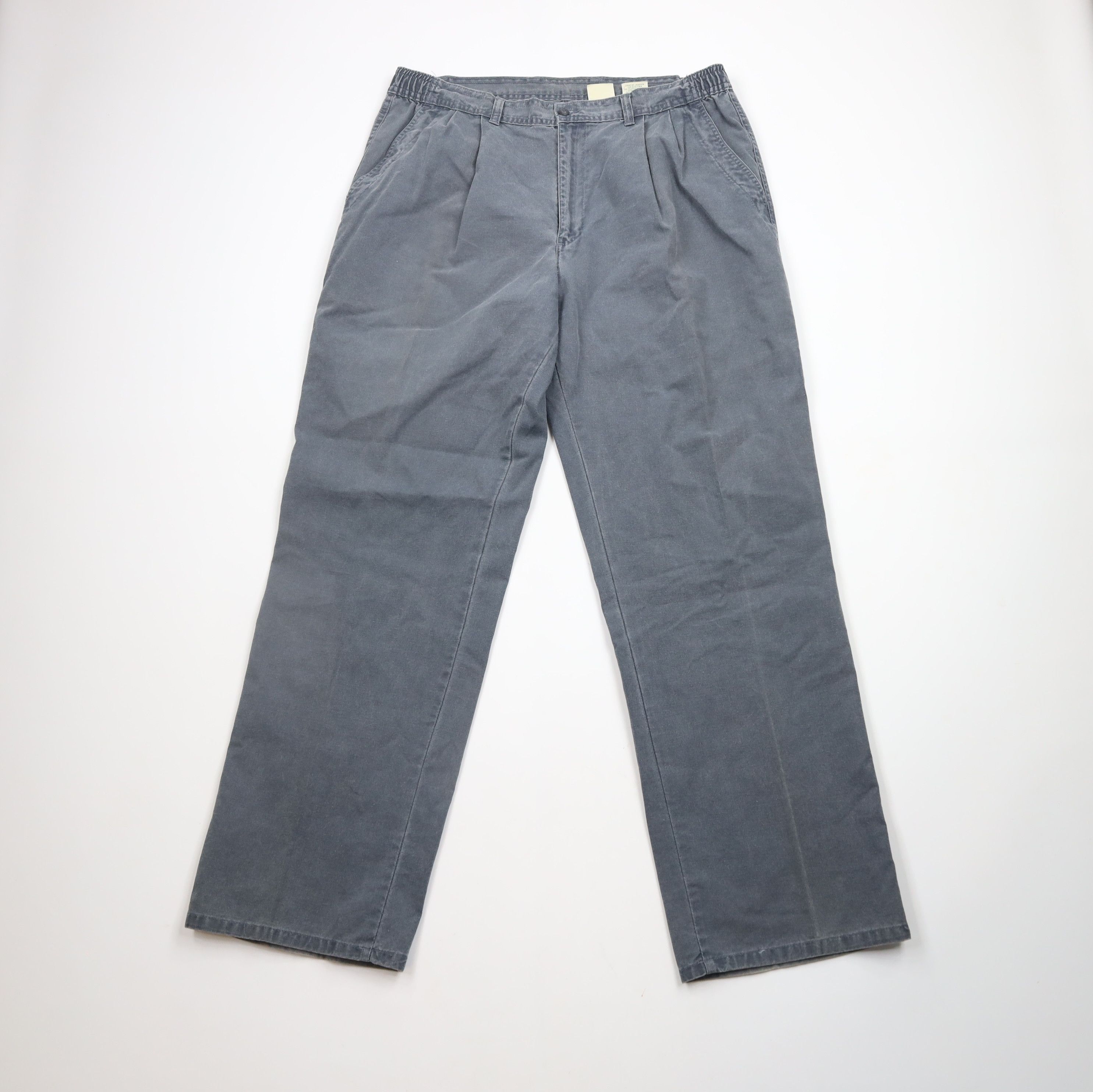 Vintage Vintage 90s Streetwear Pleated Wide Leg Canvas Pants Size US 38 / EU 54 - 1 Thumbnail