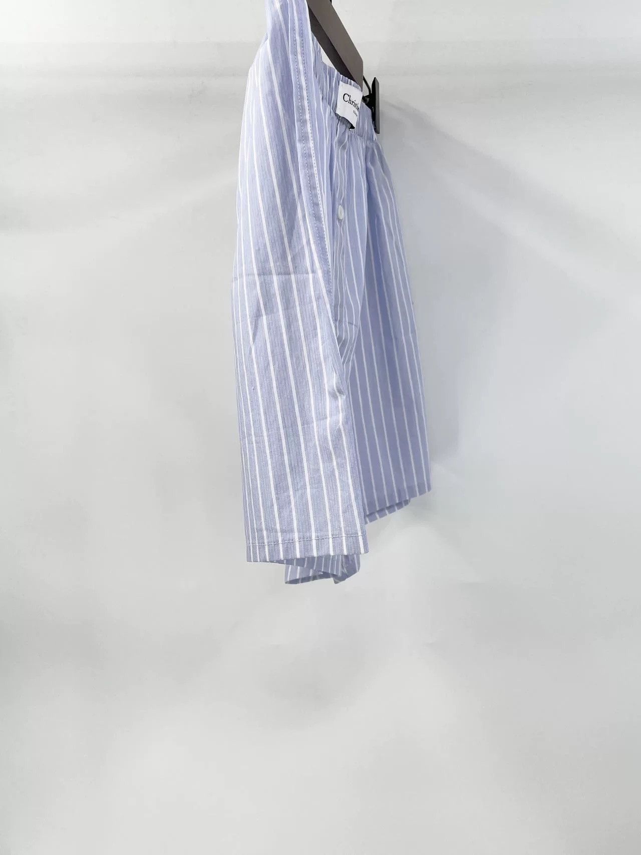 Dior Dior Size LBlue and white striped shorts Size US 32 / EU 48 - 4 Thumbnail