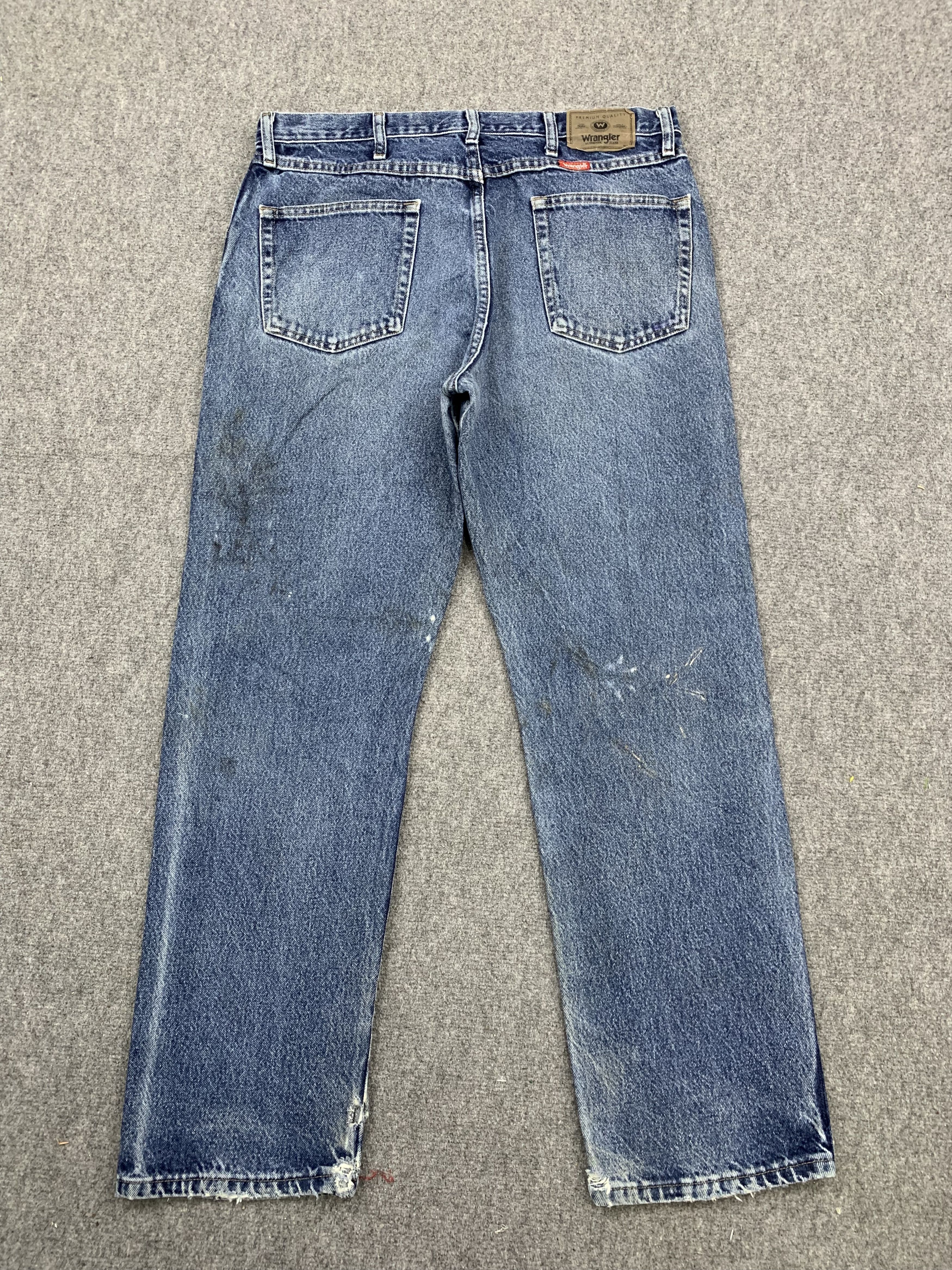 Vintage Vintage Wrangler Faded Blue Jeans DP1702 Size US 35 - 3 Thumbnail