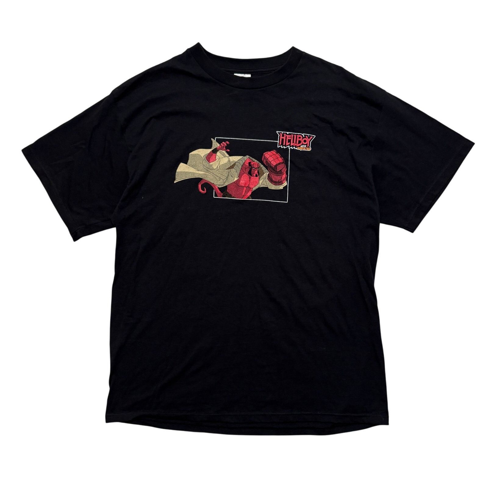 Delta VTG Y2K 00s Hellboy Animated Series Black Graphic T-Shirt L Size US L / EU 52-54 / 3 - 1 Thumbnail