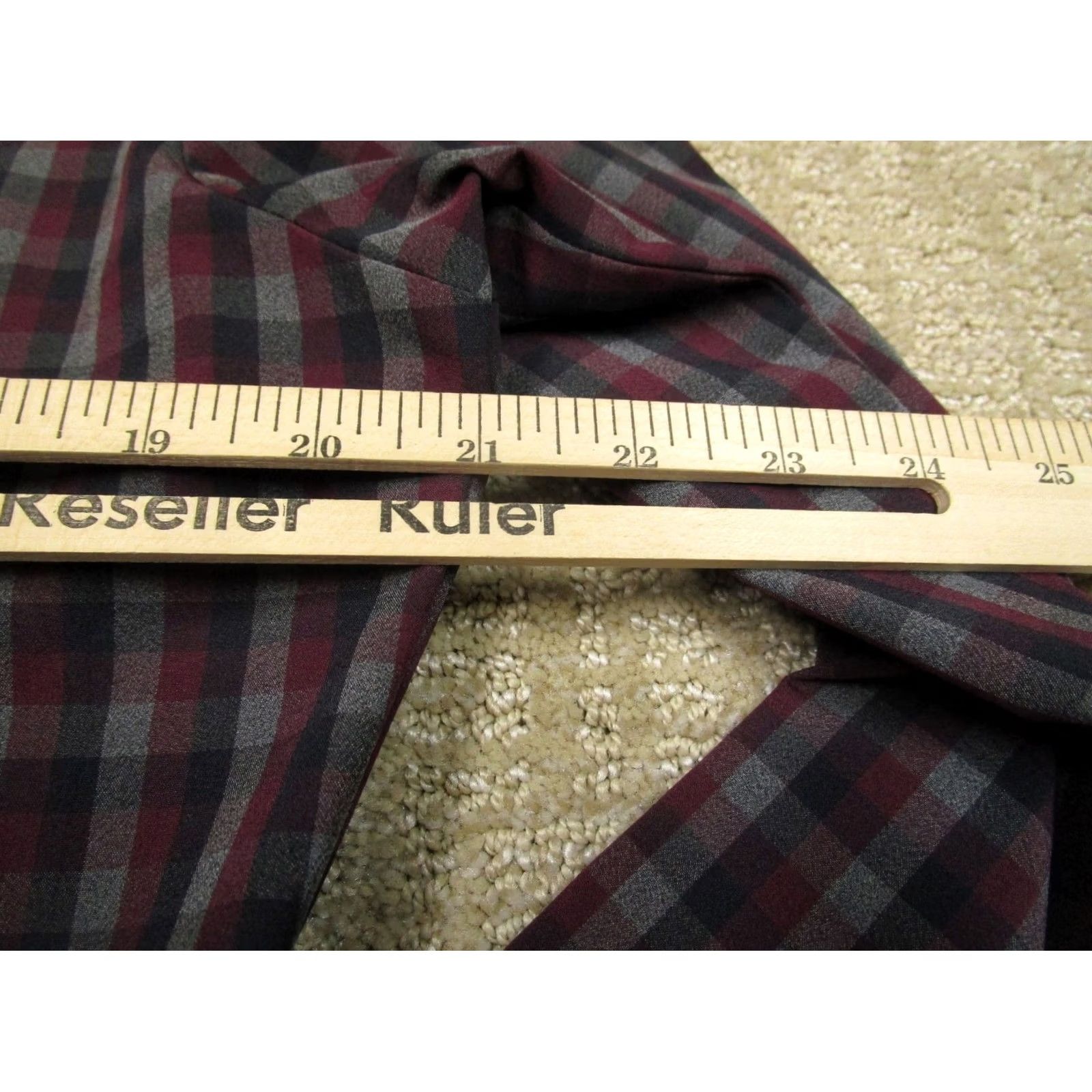 Mizzen+Main Mizzen+Main Shirt Men Medium Red Check Lightweight Leeward Trim Fit Long Sleeve Size US M / EU 48-50 / 2 - 6 Thumbnail