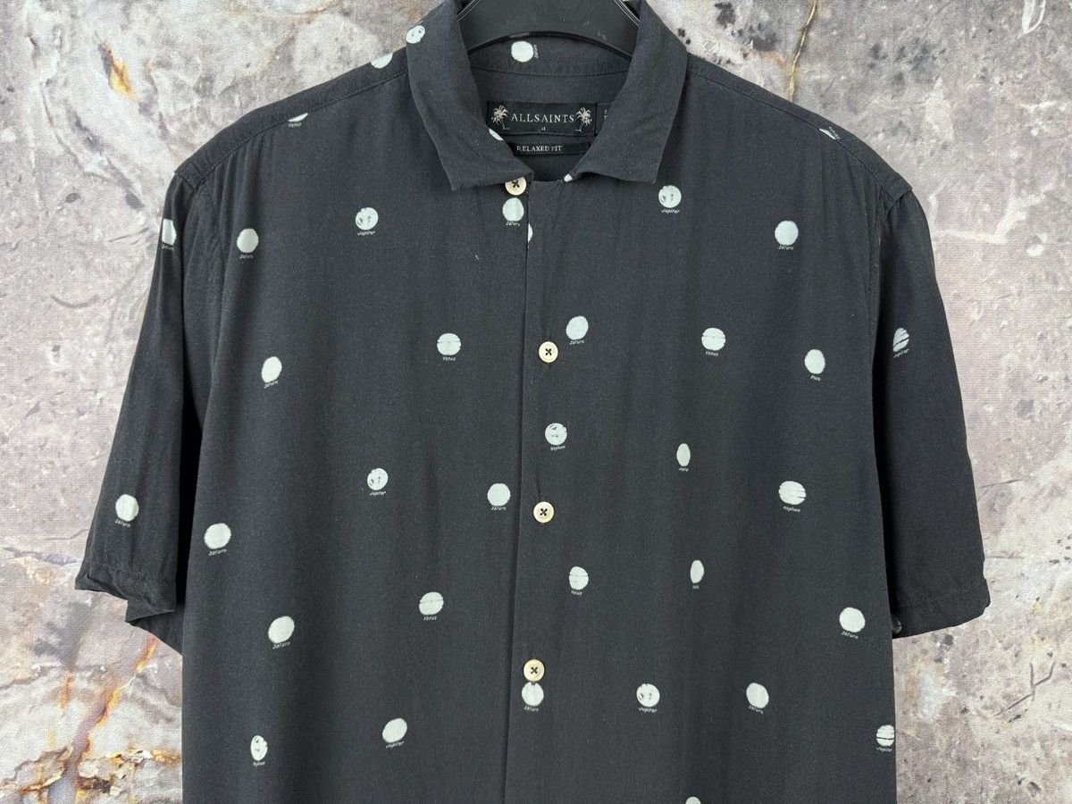 Allsaints Men’s Allsaints Planet Dot SS Shirt Button Up Streetwear Size US M / EU 48-50 / 2 - 3 Thumbnail