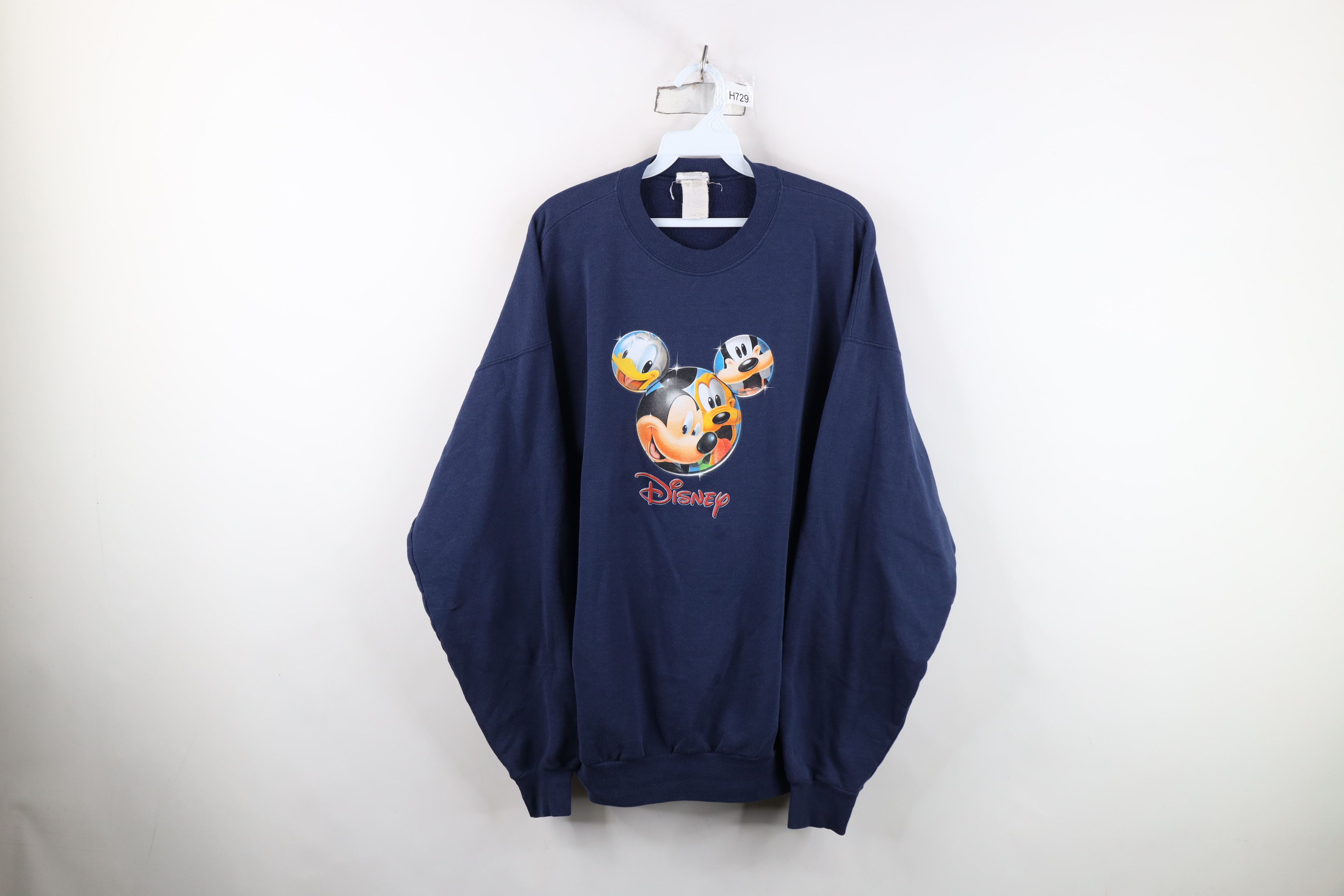 Disney Vintage Disney Spell Out Mickey Mouse and Friends Sweatshirt Size US XL / EU 56 / 4 - 1 Thumbnail