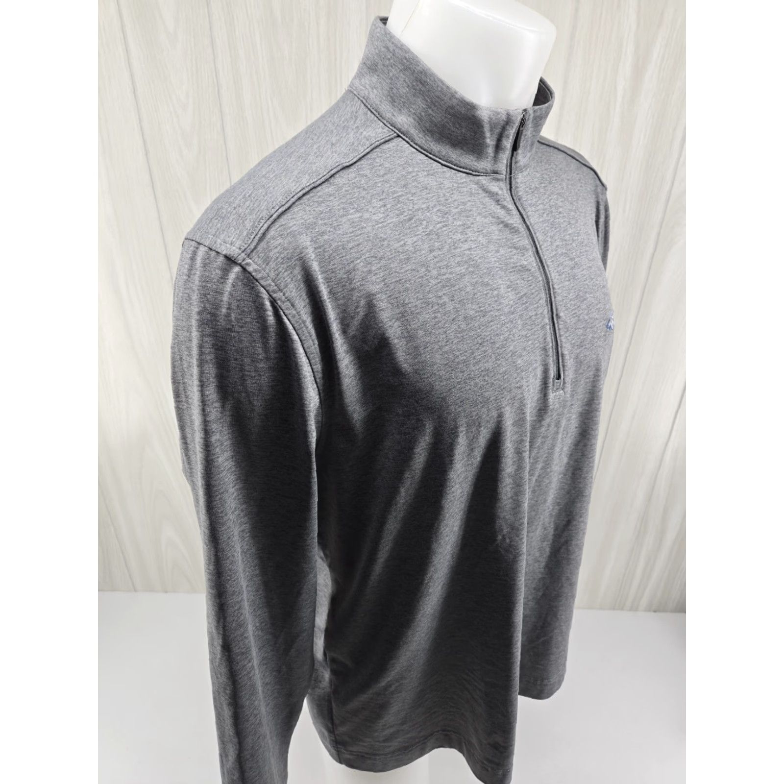 Vintage Greg Norman Mens Large Gray 1/4 Zip Long Sleeve Shirt Pullover Casual Sport Outdoor Golf Hiking Walking 1/4 Zip Size US L / EU 52-54 / 3 - 7 Thumbnail