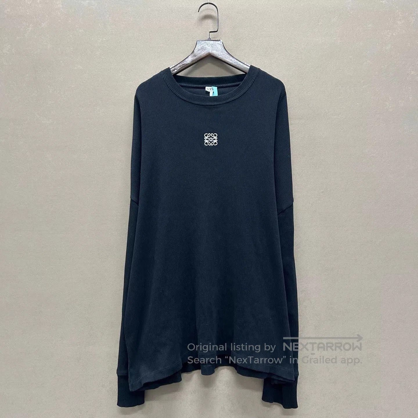 Loewe Long Sleeve Ribbed Shirt with Emblem - Multi. Size US M / EU 48-50 / 2 - 1 Thumbnail