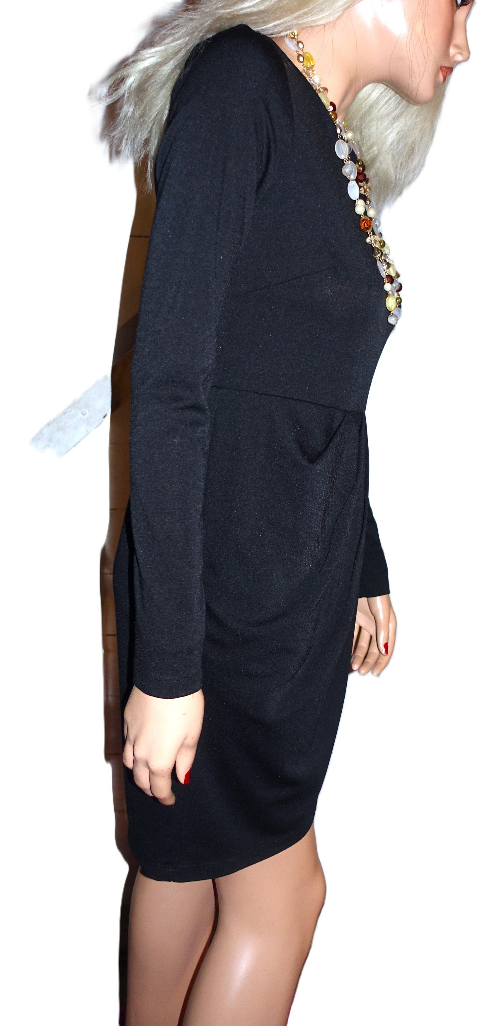 Other Emploi Black Pleated Dress S Size S / US 4 / IT 40 - 6 Thumbnail