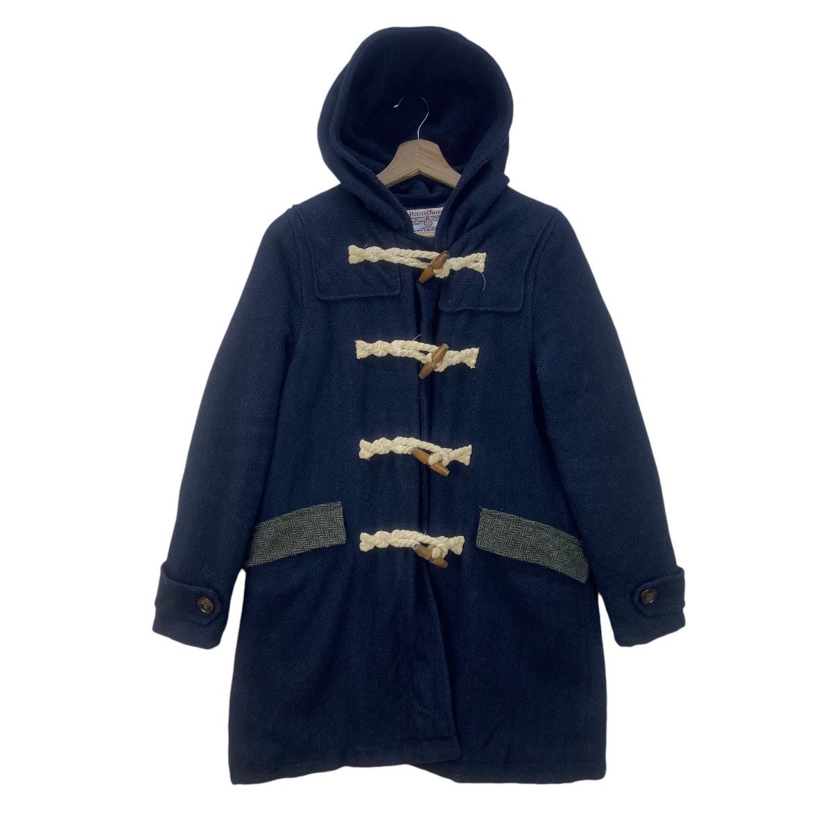 Hariss Tweed Sevendays=Sunday Wool Heavy Herringbone Coat