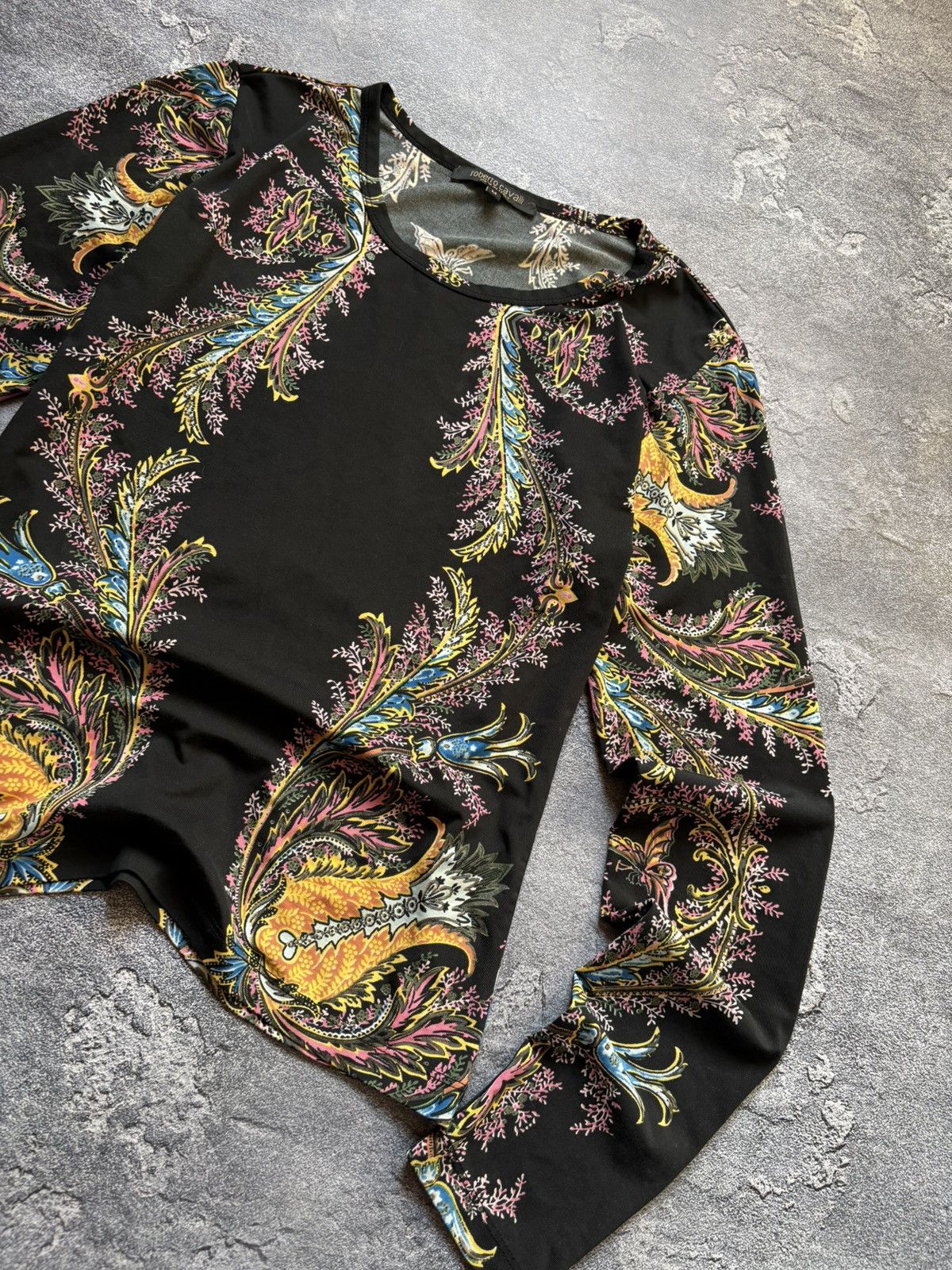Roberto Cavalli Vintage Roberto Cavalli Luxury Paisley Printed Long Sleeve Size M / US 6-8 / IT 42-44 - 4 Thumbnail