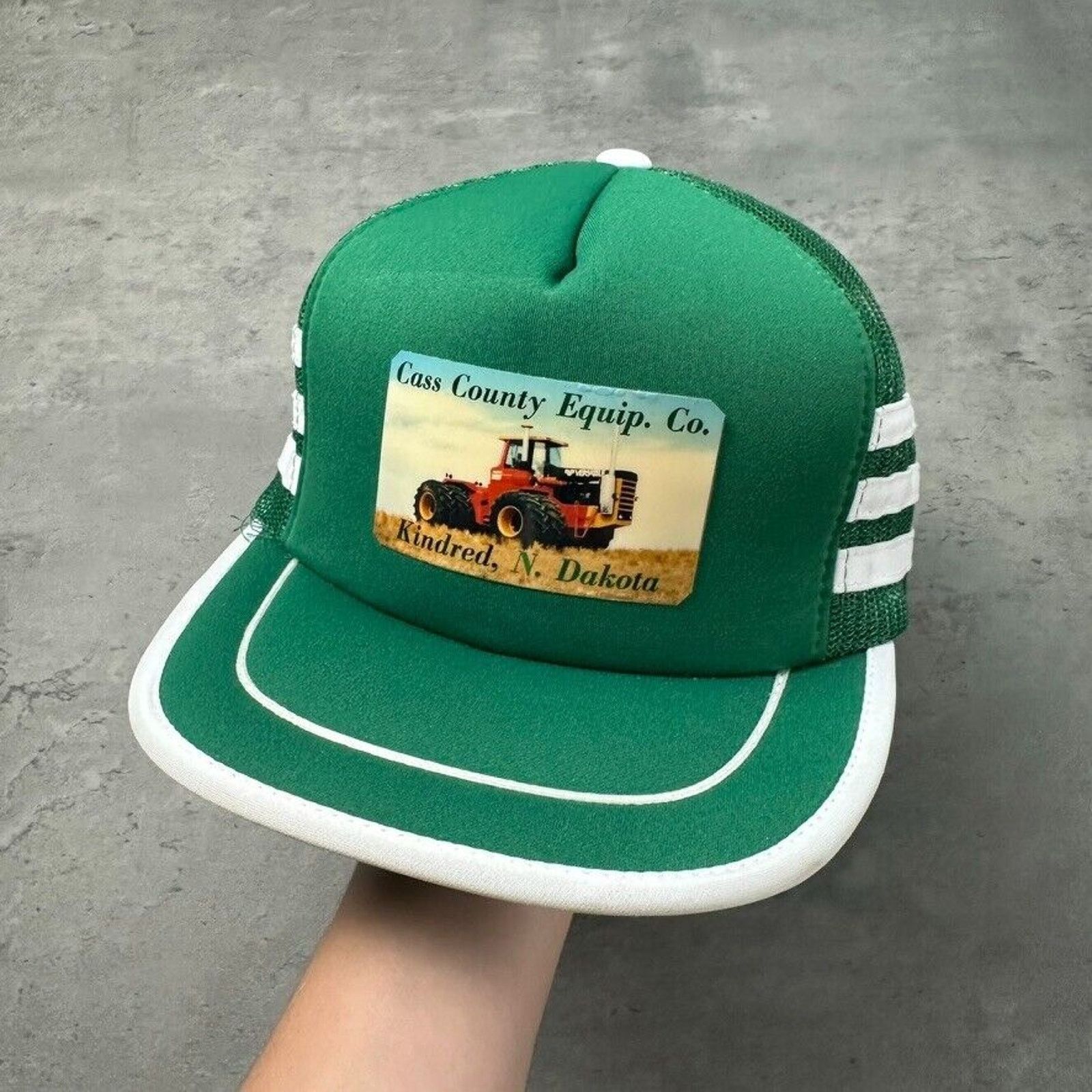 Vintage Vintage 3 Stripe Equipment North Dakota Tractor Farming Hat Size ONE SIZE - 1 Thumbnail