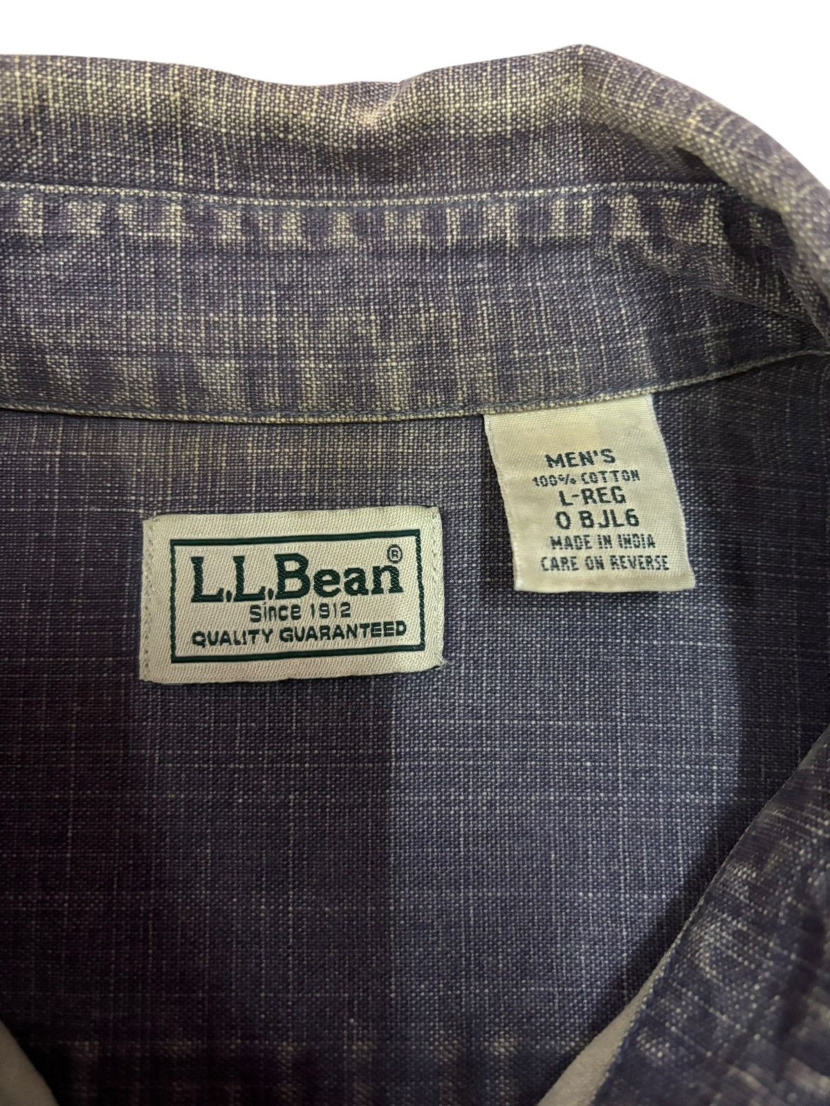 L.L. Bean × Vintage Vtg LL Bean Men's XLT Button Up Heavyweight Denim Size US L / EU 52-54 / 3 - 9 Thumbnail