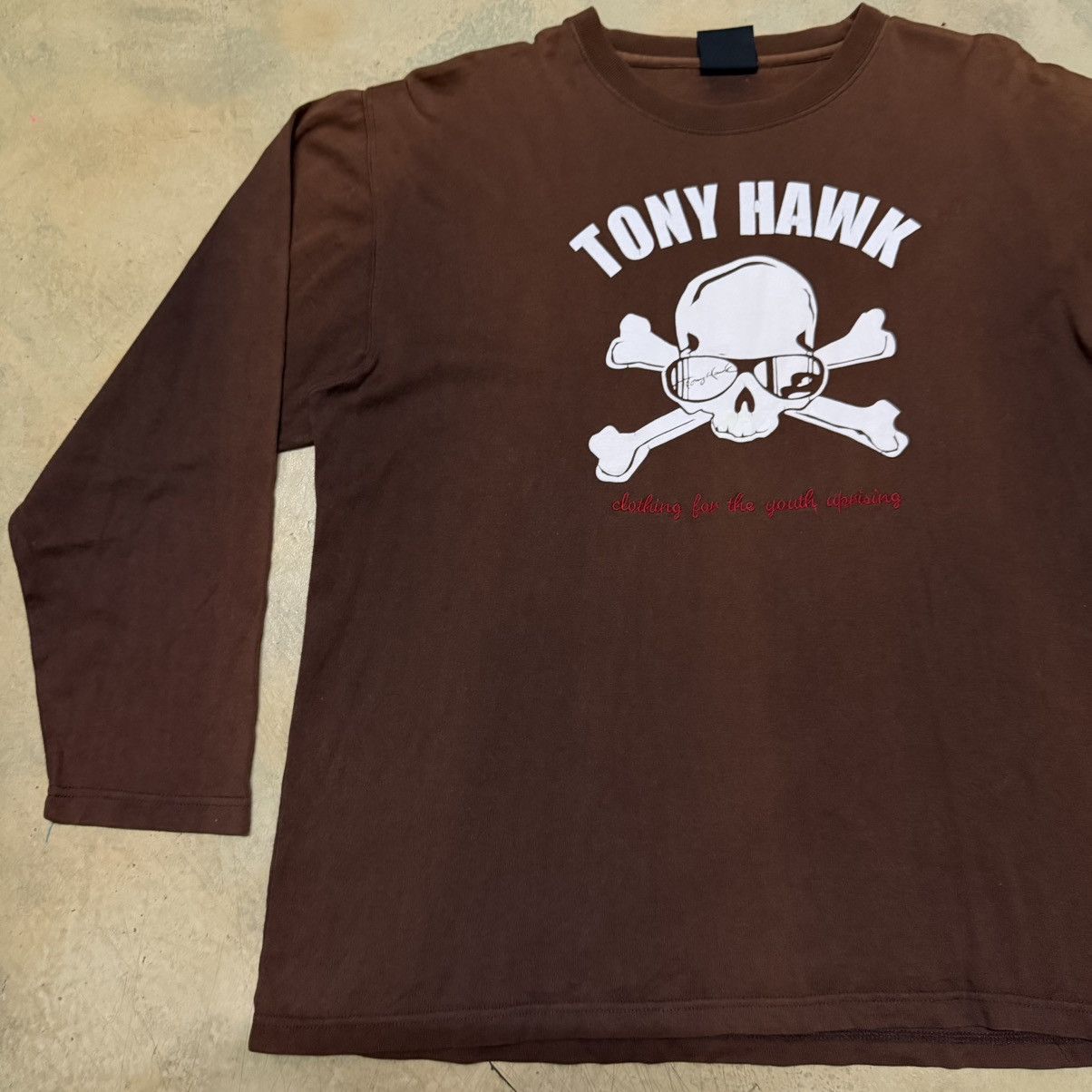 Tony Hawk Vintage Tony Hawk Big Logo Long Sleeve Sun Faded T Shirt Size US L / EU 52-54 / 3 - 4 Thumbnail