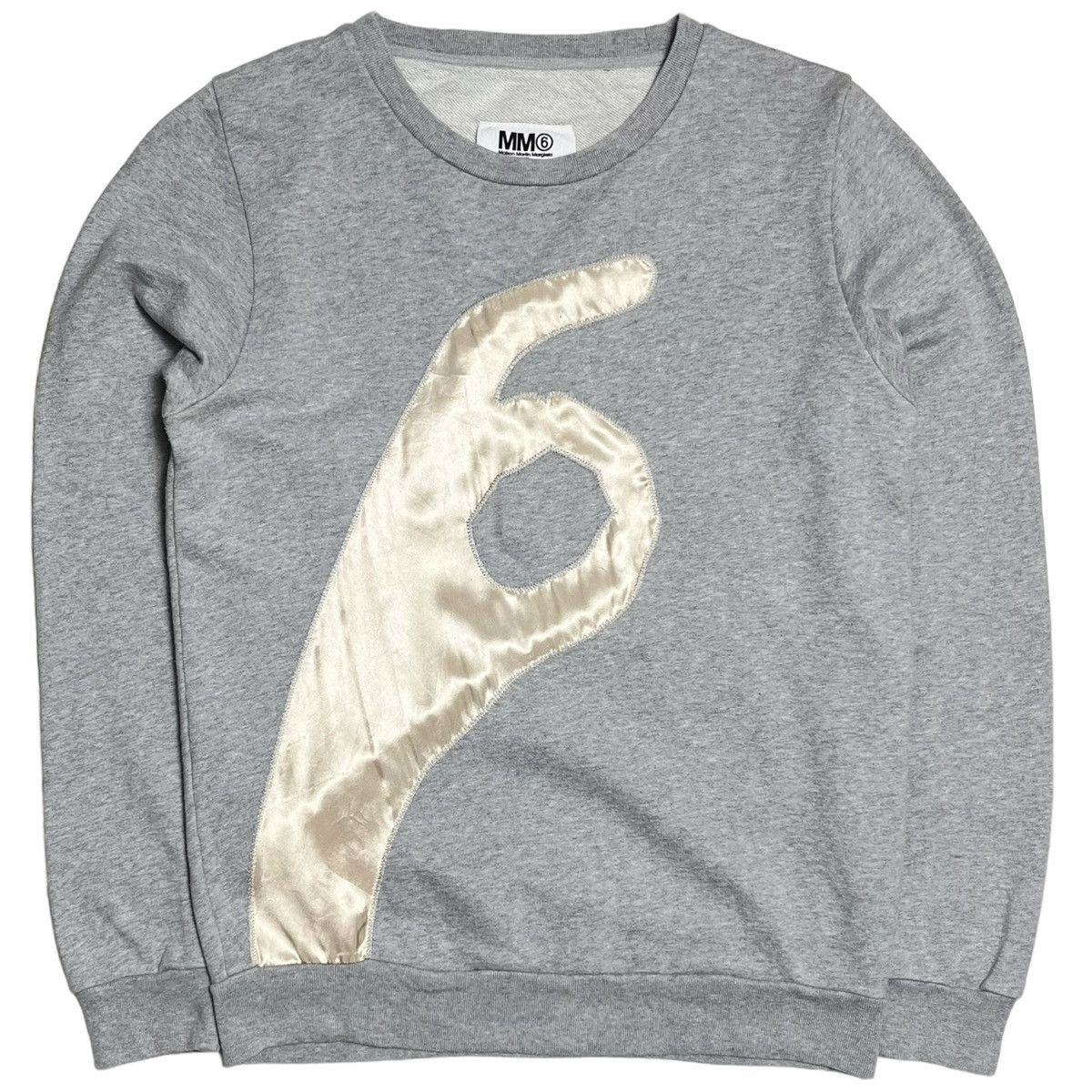 image of 2015 Mm6 Maison Margiela 6 Hoodie in Grey, Men's (Size Medium)