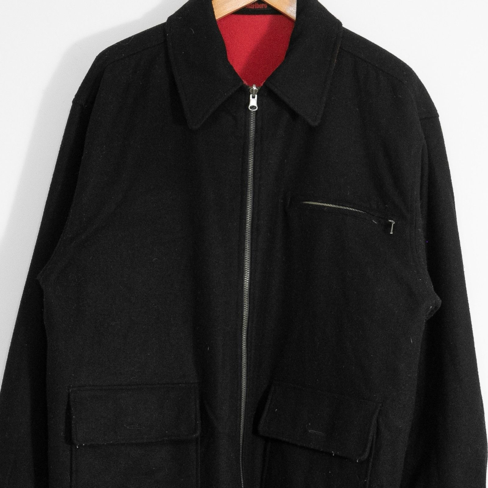 Marlboro Vintage Marlboro Unlimited Reversible Wool Jacket Medium Size US M / EU 48-50 / 2 - 11 Thumbnail