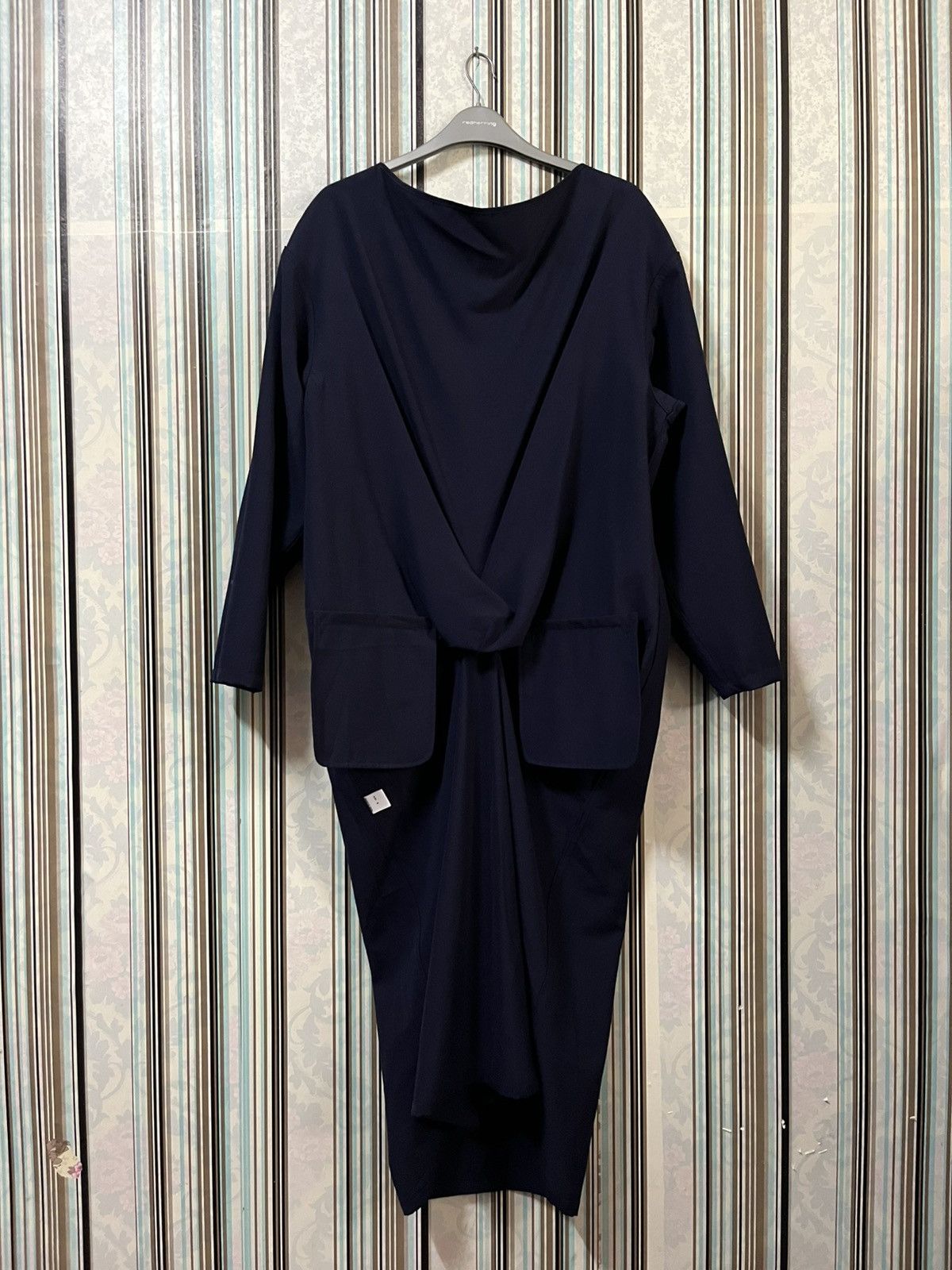Y's 1970s Yohji Yamamoto cocoon twist asymmetry dress #F4 Size M / US 6-8 / IT 42-44 - 7 Thumbnail