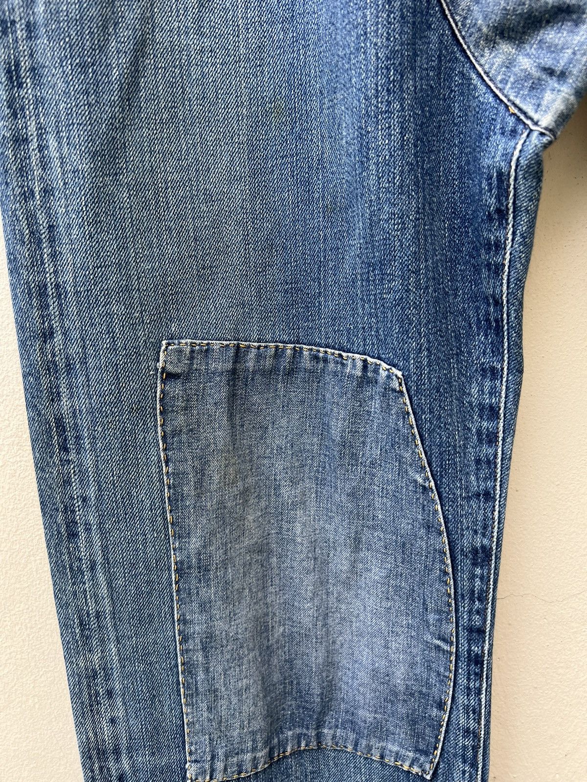 Levi's 90s Levi's LVC #555 Distressed Patchwork Selvedge Denim Size US 32 / EU 48 - 8 Thumbnail