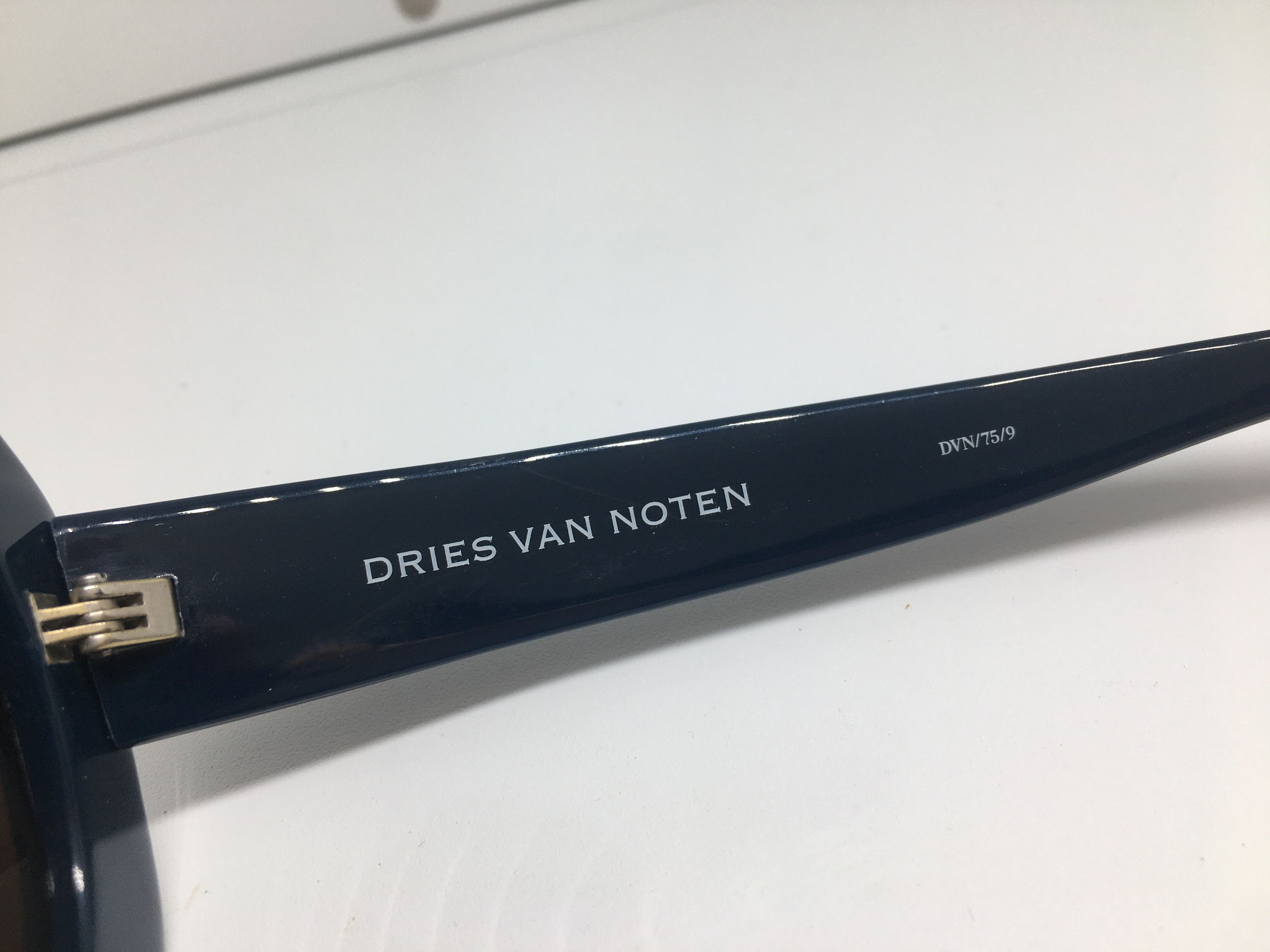 Dries Van Noten Dries Van Noten DVN75/9 Navy Blue Sunglasses Frame Size ONE SIZE - 4 Thumbnail