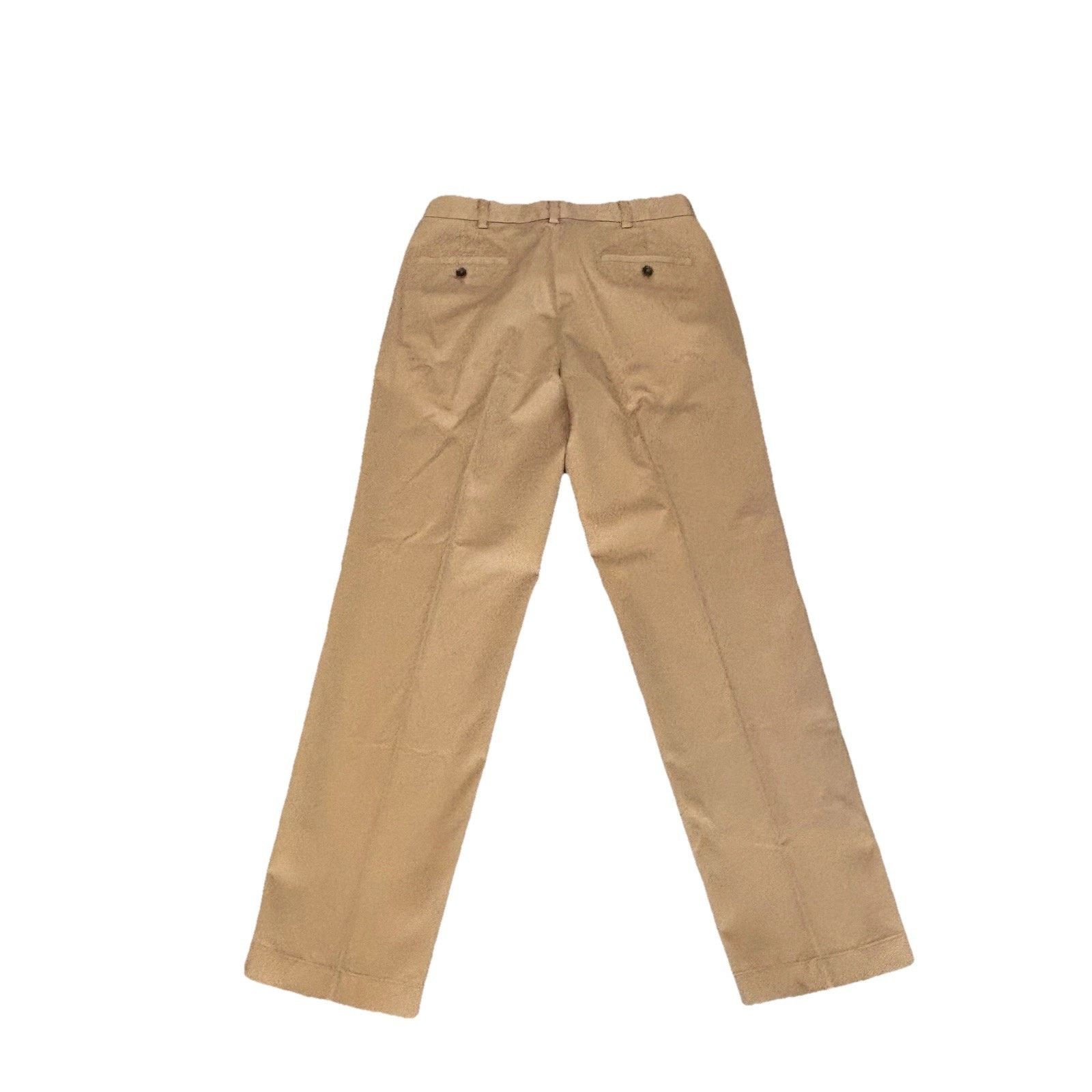 Brooks Brothers Brooks Brothers 346 Khaki Clark Flat Front Pants 34x32 Size US 34 / EU 50 - 3 Thumbnail