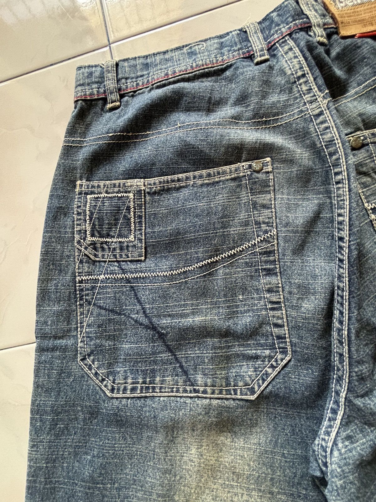 Pelle Pelle Pelle Pelle Mud Wash Baggy Patchwork Denim Jeans Size US 32 / EU 48 - 20 Thumbnail