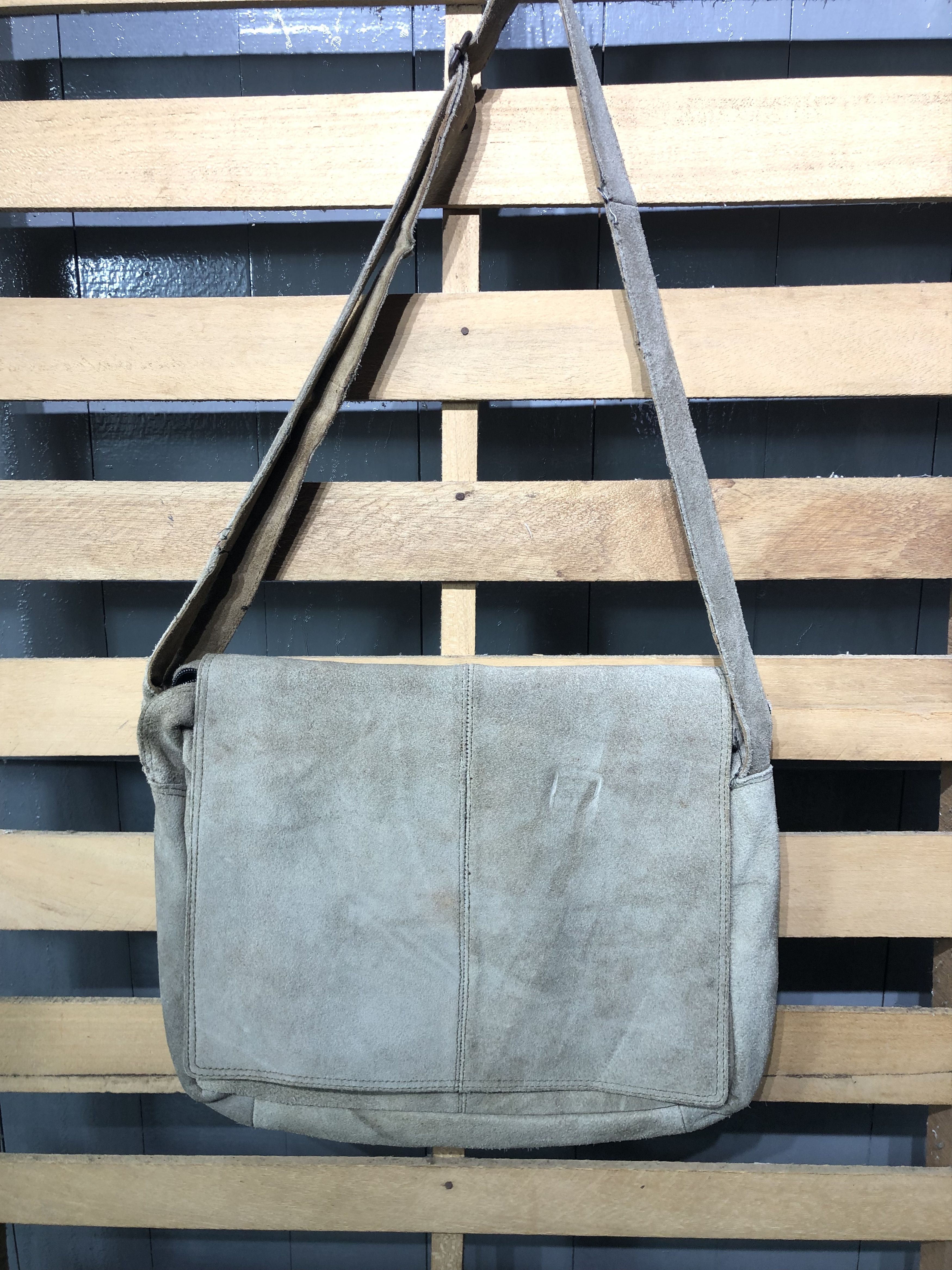 Leather Japanese Fashion Leather Style Messenger Bag Size ONE SIZE - 1 Thumbnail