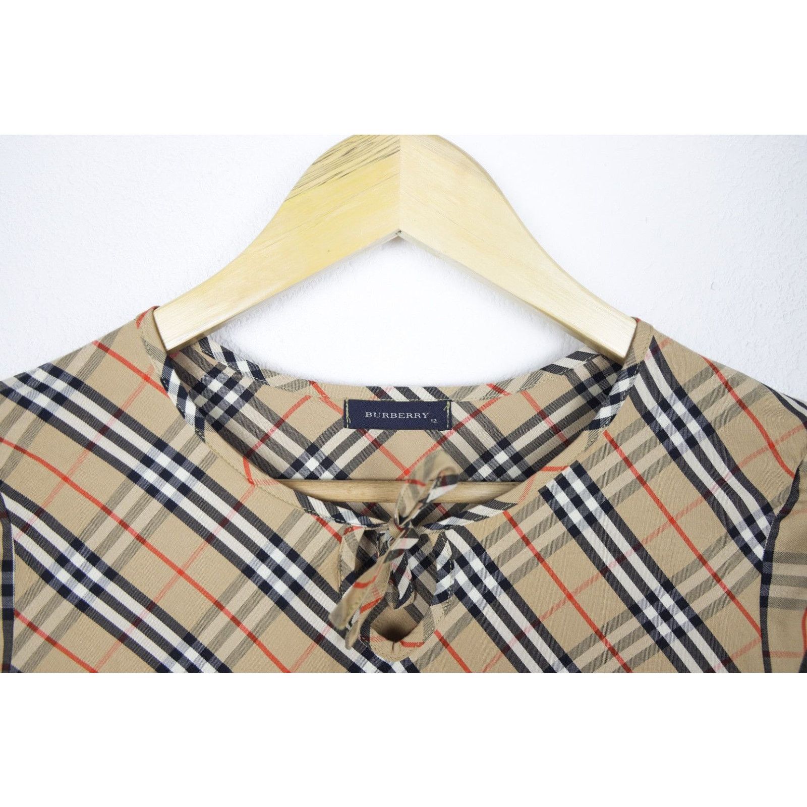 Burberry Burberry Beige Nova Check Cotton Blouses Top Shirt 12 size Size XL / US 12-14 / IT 48-50 - 4 Thumbnail