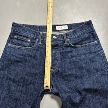 Gustin Gustin Straight Leg Selvedge Denim Jeans Dark Indigo USA Size US 33 - 11 Thumbnail