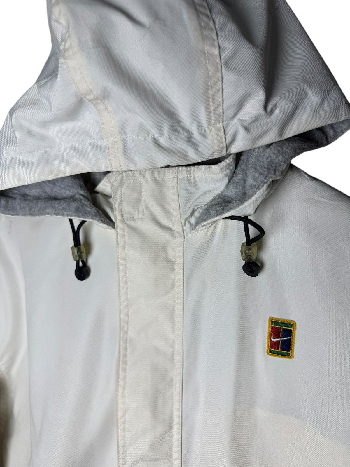 Nike × Vintage Vintage Nike Tennis Court Swoosh Parka Jacket Size L / US 10 / IT 46 - 4 Thumbnail