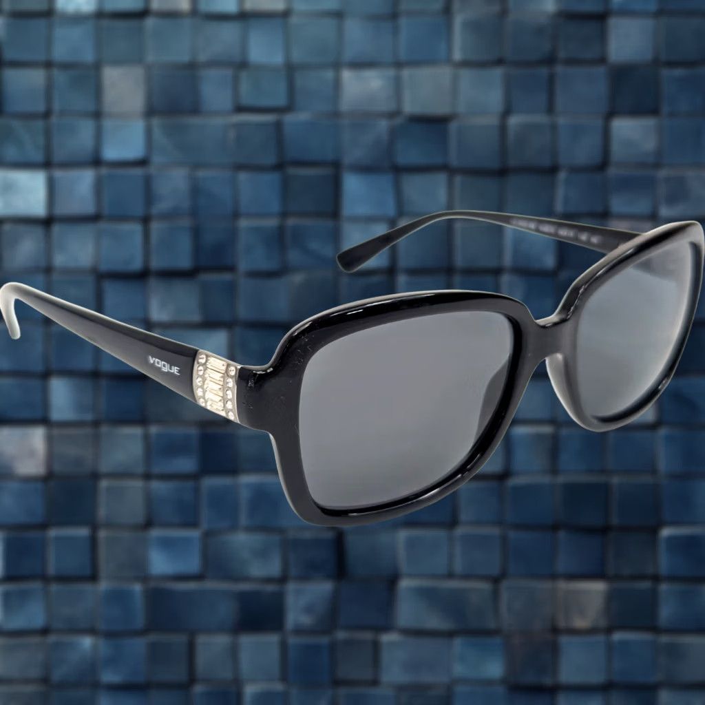 Vogue Vogue VO2942-SB W44/11 Black 55-17 135 Women Sunglasses Light Magnification Butterfly Designer Readers Glasses Unisex Gray Lens 2N N/A Size ONE SIZE - 1 Thumbnail