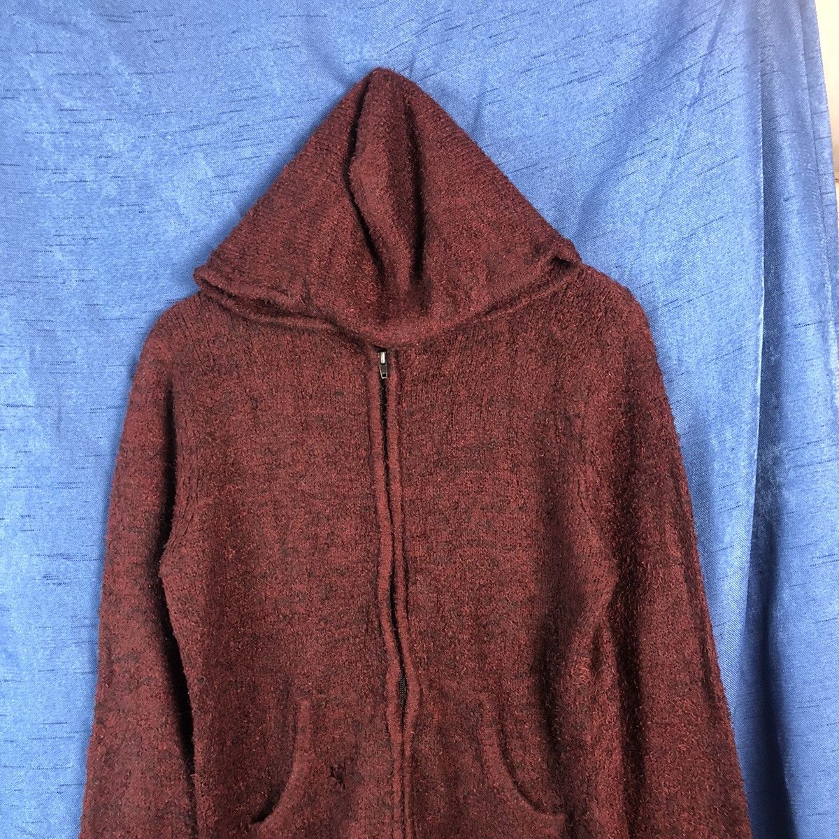 Japanese Brand × Michel Klein Michel Klein Dark Maroon Hoodie #842 Size US S / EU 44-46 / 1 - 2 Thumbnail