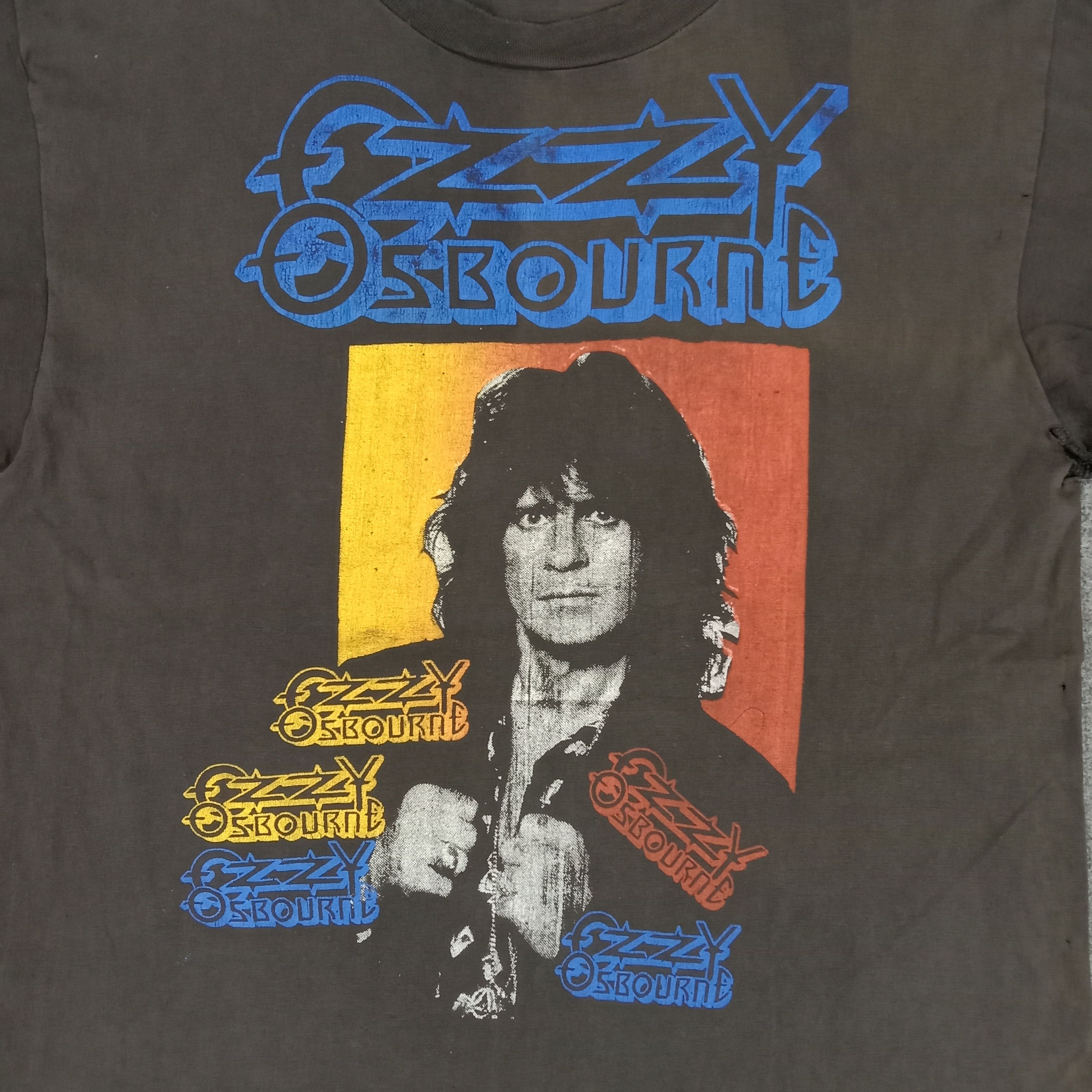 Ozzy Osbourne × Vintage Vintage 90's Qzzy Osbourne American Rock Band Tshirt Size US L / EU 52-54 / 3 - 4 Thumbnail