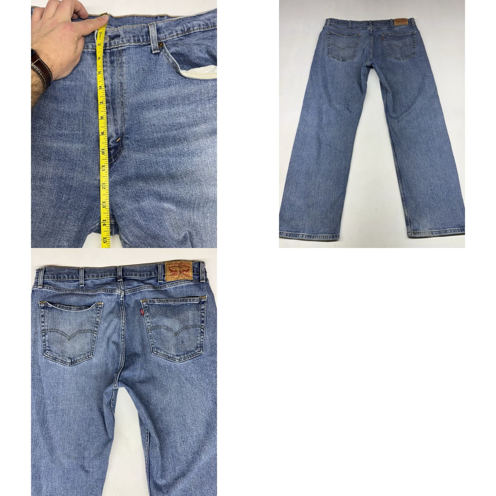 Levi's VINTAGE Levi's 505 Jeans Men 38x30 Blue Mid Rise Medium Wash Straight Leg 5-Pocket 8" Leg Opening Mens Size US 38 / EU 54 - 8 Thumbnail