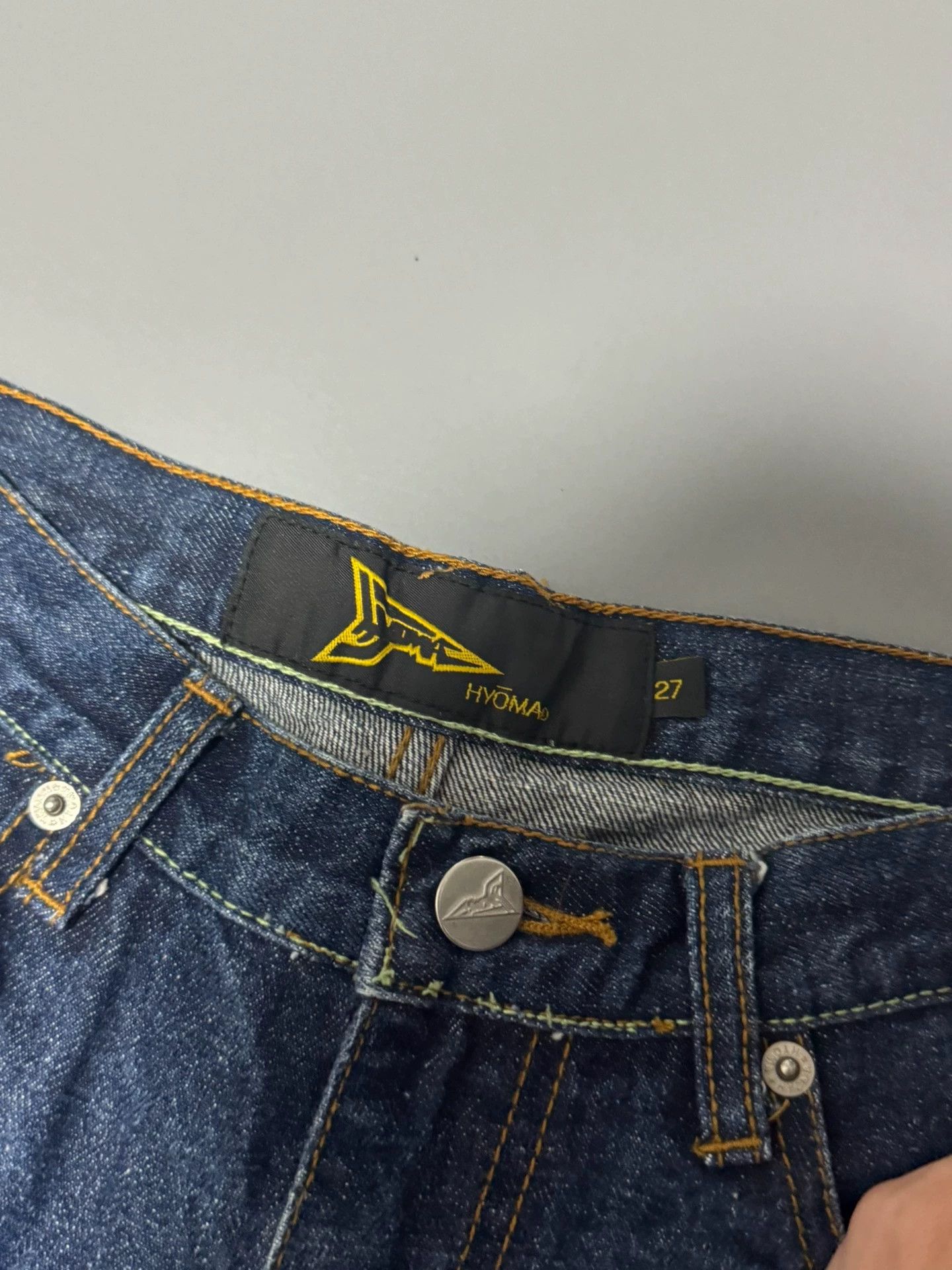Other hyoma raw denim baggy jeans size 27 early star tag mint Size 27" / US 4 / IT 40 - 5 Thumbnail