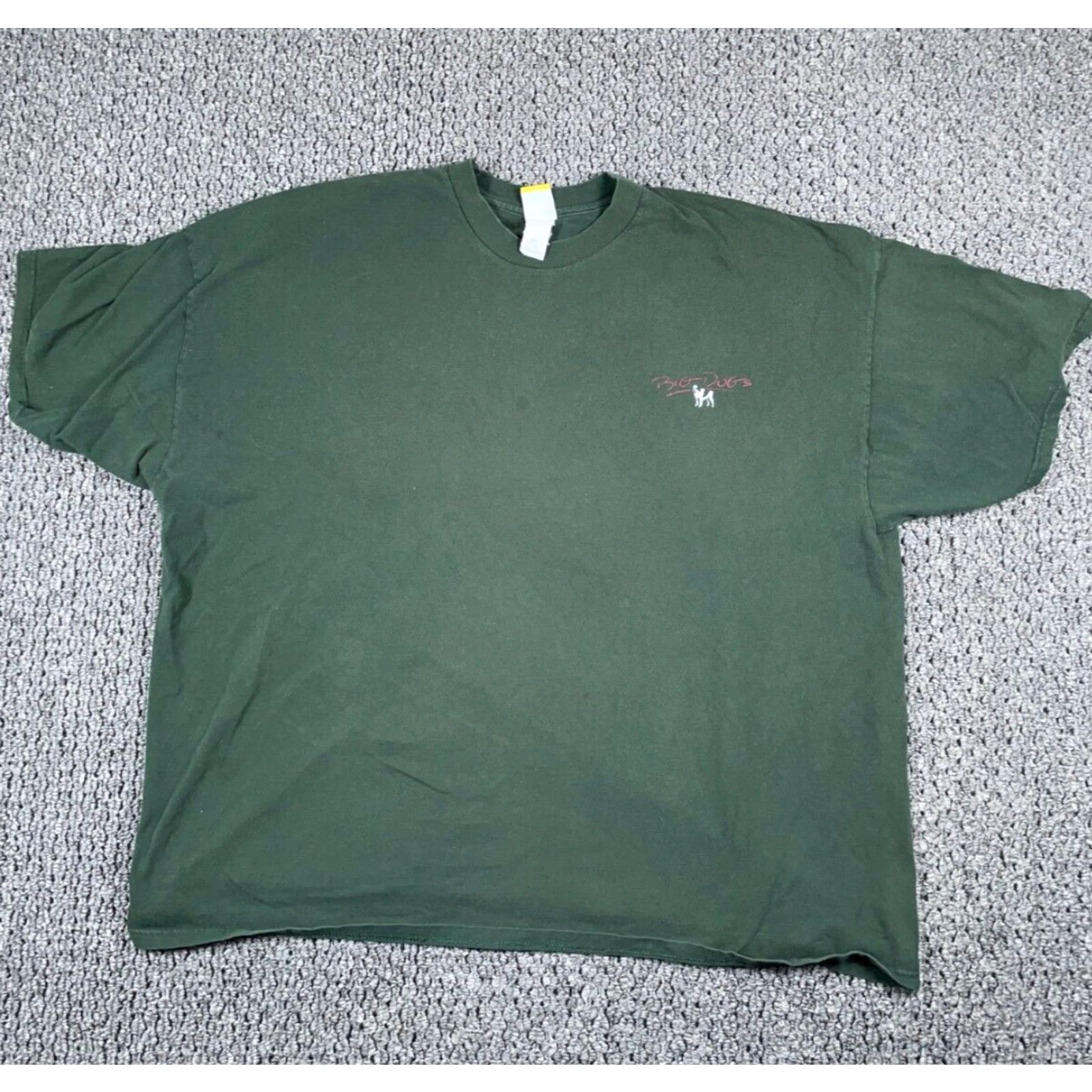 Big Dogs VTG 90s Big Dogs Bad Dog T-Shirt Adult Big 4X Green Cotton Graphic Print Double-Sided Men Shirt Mens 90s Animals Dog Funny Retro Vintage Size US XXL / EU 58 / 5 - 2 Thumbnail