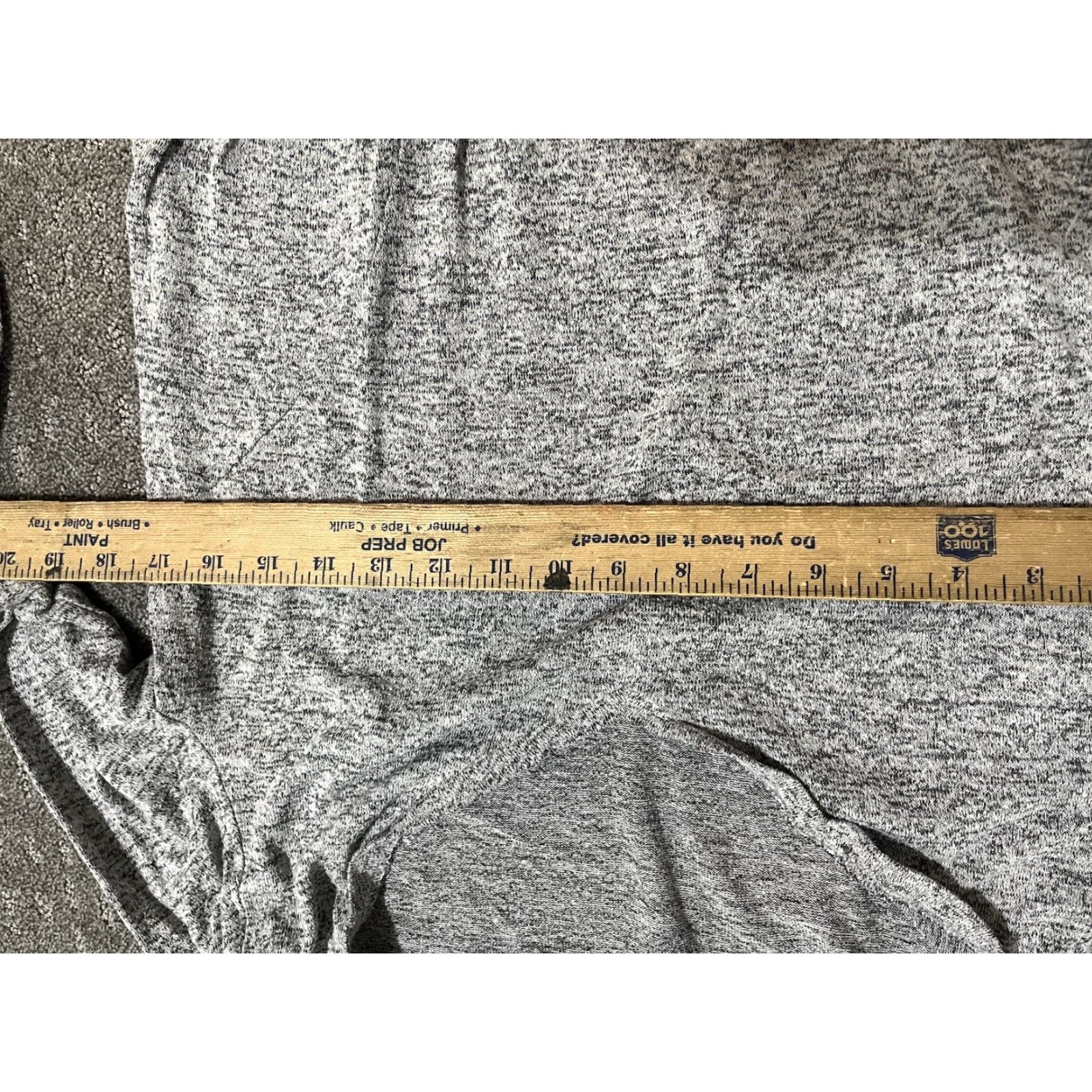 Express Express Shirt Women Medium Gray V-Neck Long Sleeve Tie Front Size M / US 6-8 / IT 42-44 - 5 Thumbnail