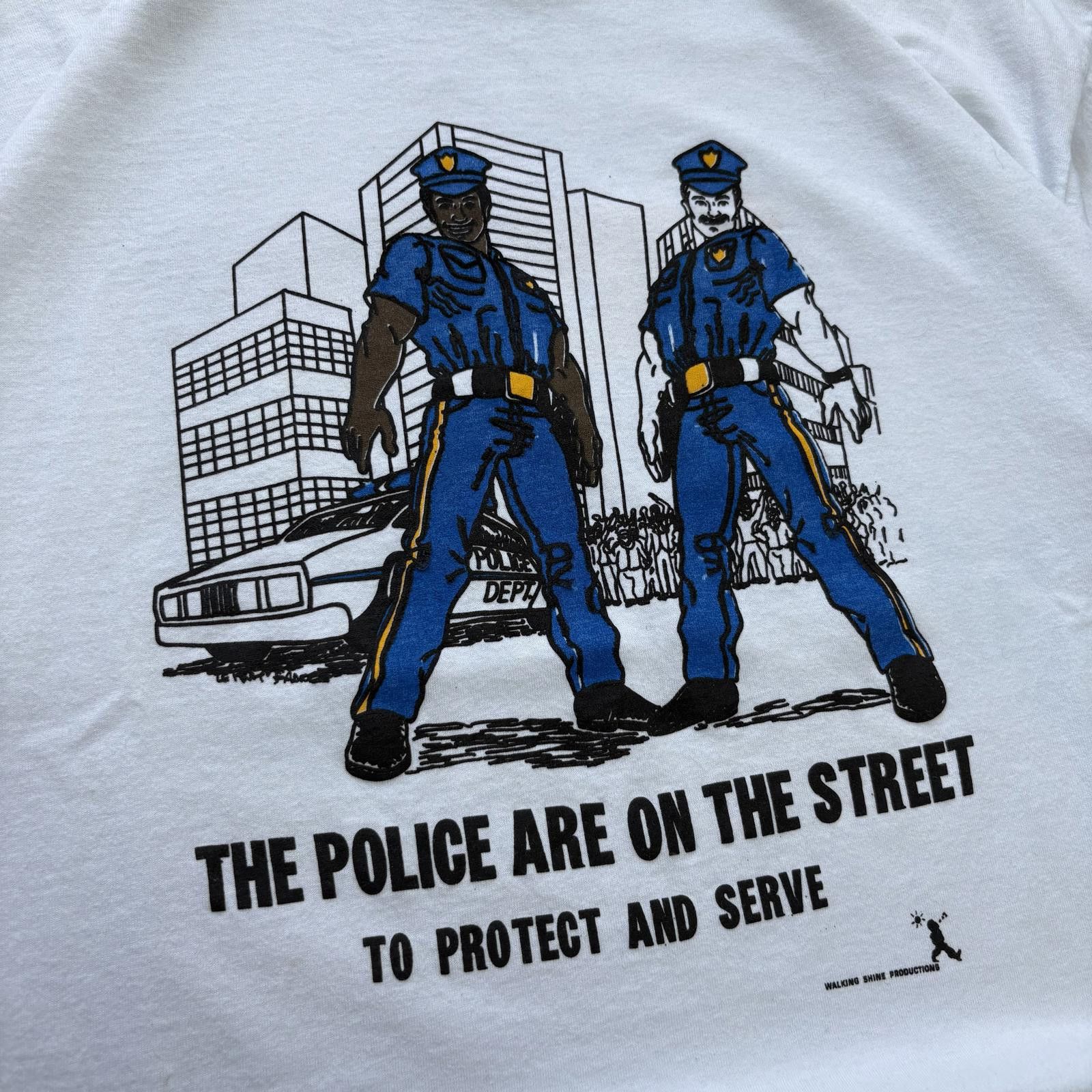 Vintage Vintage 90s Police Protect And Serve Funny Criminal Shirt Size US XXL / EU 58 / 5 - 4 Thumbnail
