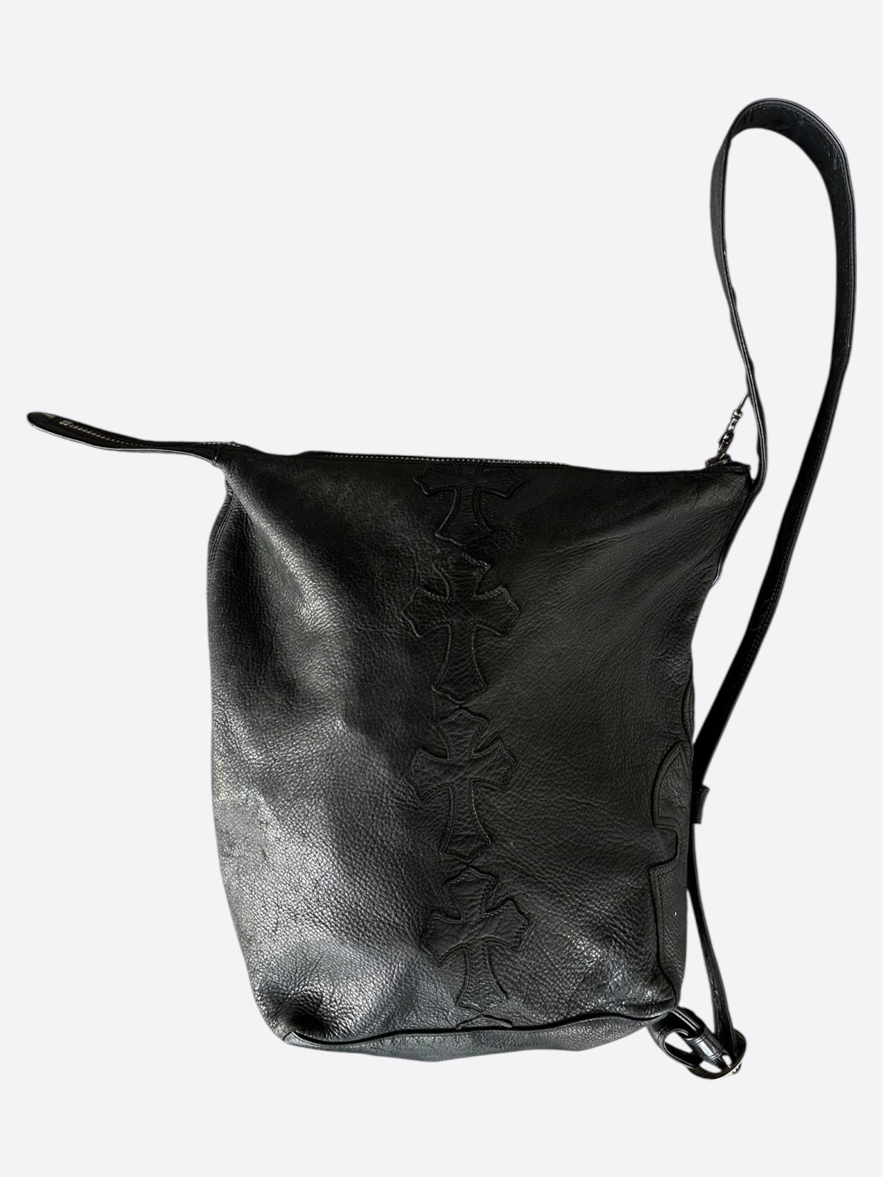 Chrome Hearts Chrome Hearts Black Lelo Cross Patch Messenger Bag Size ONE SIZE - 1 Thumbnail