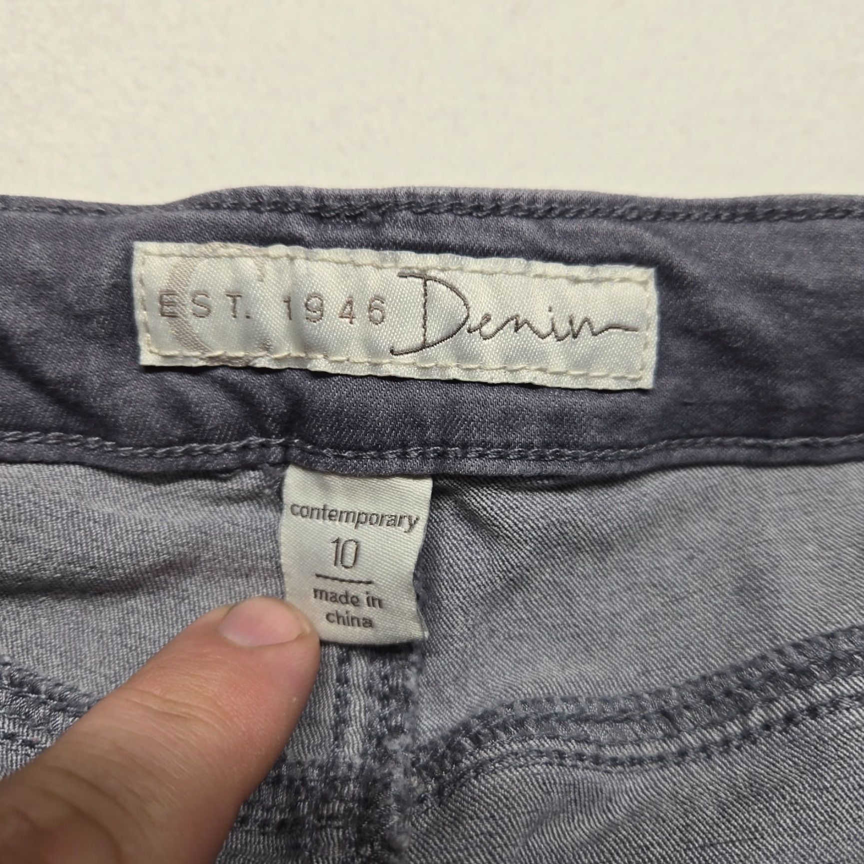 Vintage Cato Est 1946 Jeans Adult Women’s size 10 Light Gray Denim Womens Size 32" / US 10 / IT 46 - 3 Thumbnail